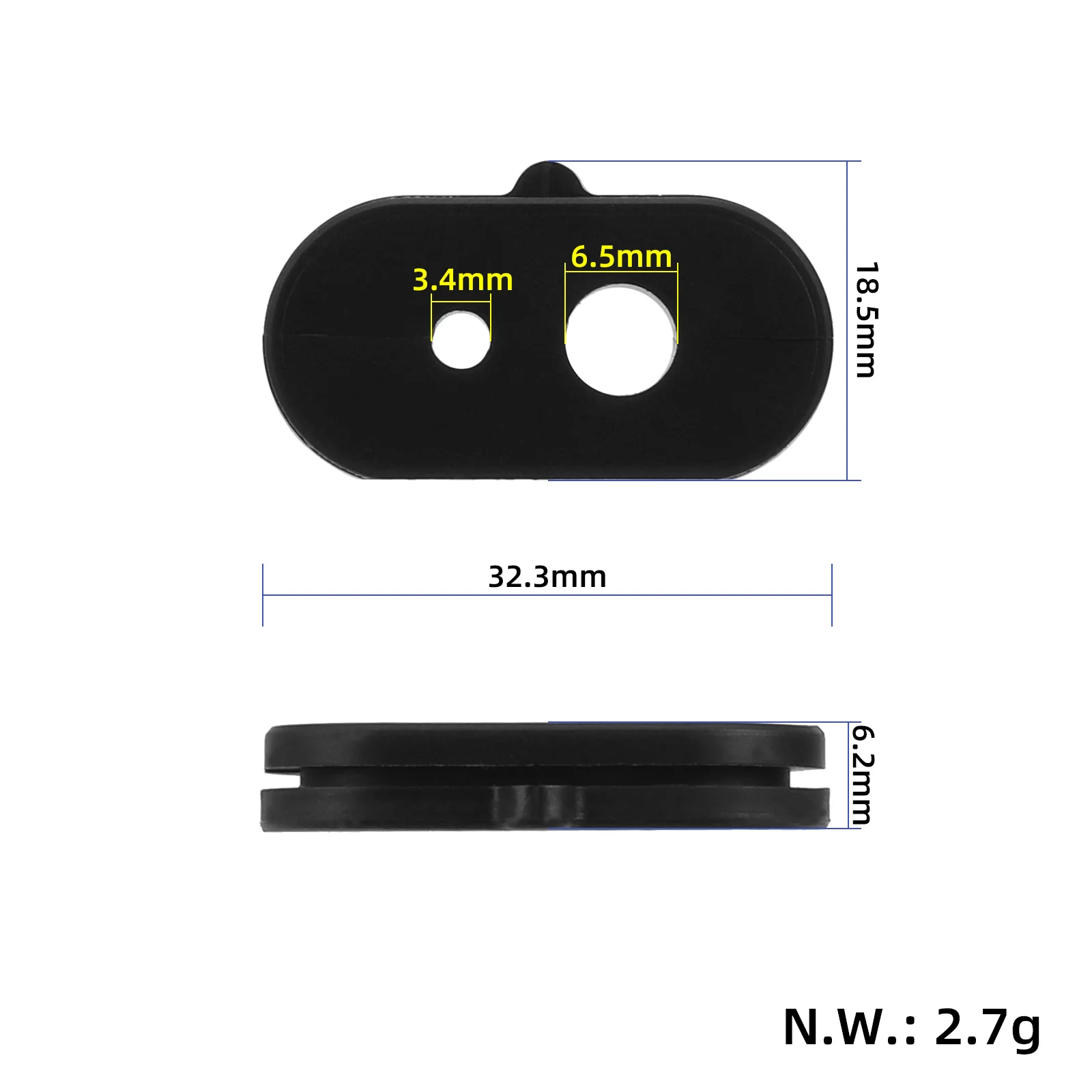 Garnitură din silicon pentru cablu, compartiment baterie, pentru Xiaomi 6, Xiaomi
