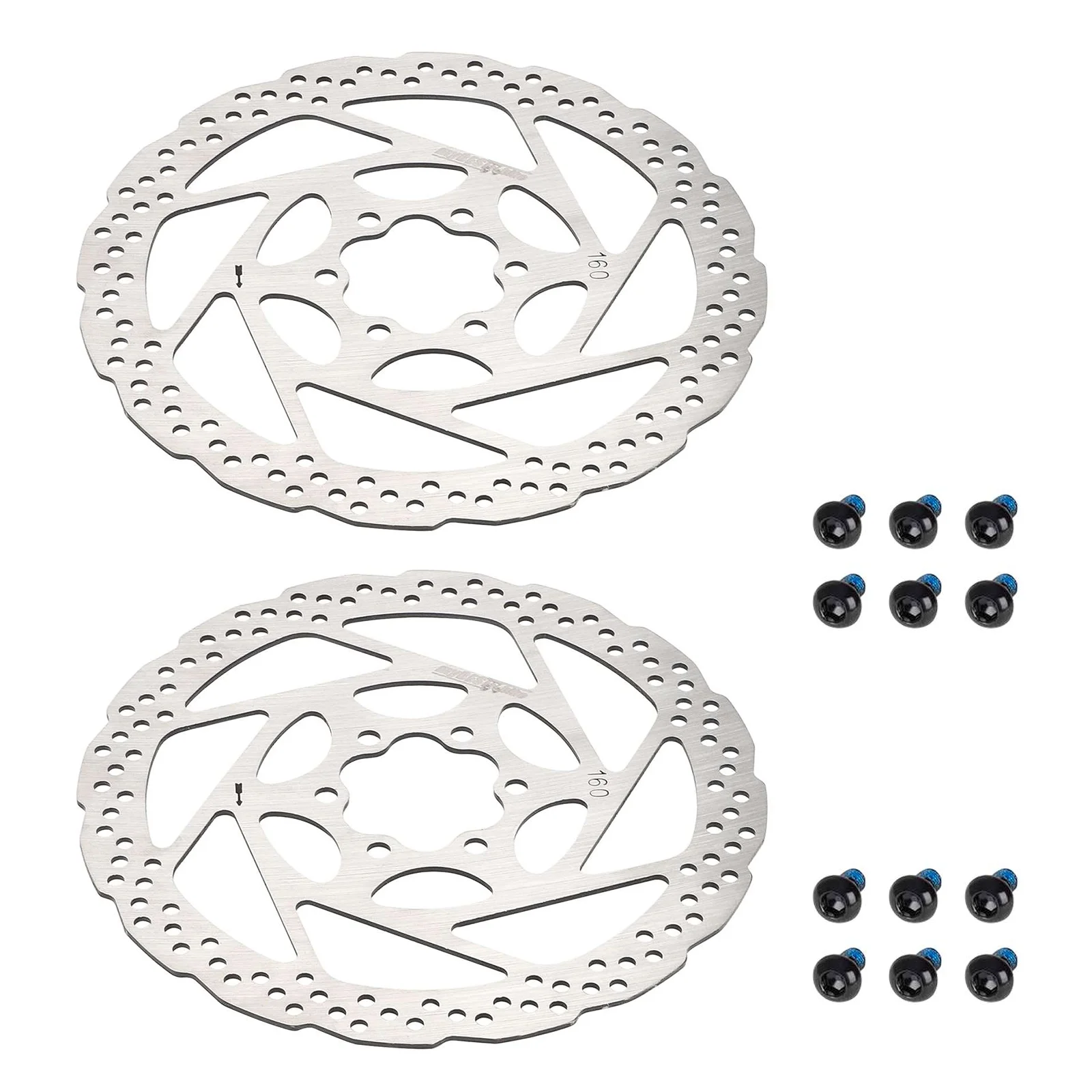 Disc de frână 160mm cu 6 găuri, set de 2, myBESTbike