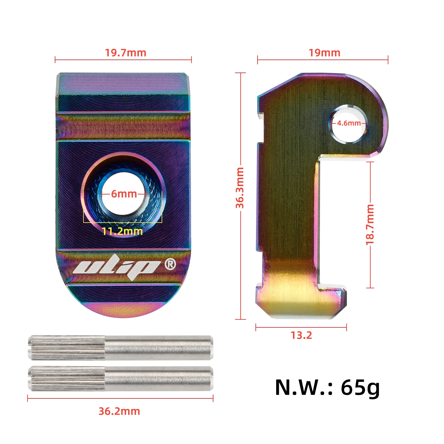 Cârlig de pliere colorat din oțel inoxidabil, pentru Xiaomi M365 Pro, Ulip