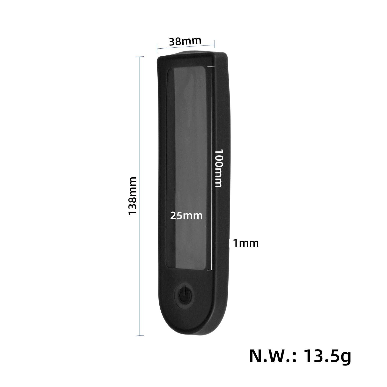 Husă pentru afișaj/bord din silicon, impermeabilă, neagră, pentru Xiaomi M365/Pro/Pro2/1S