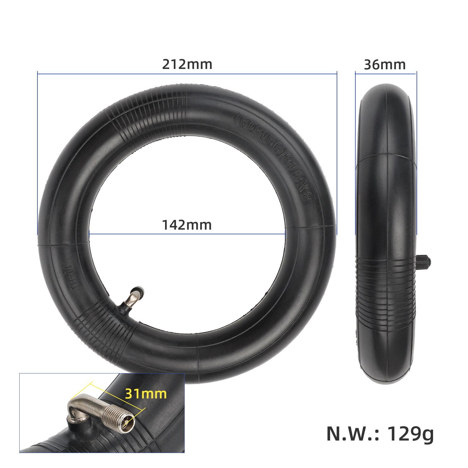 Cameră întărită 8.5*2 cu unghi de 90 de grade, pentru Dualtron Mini