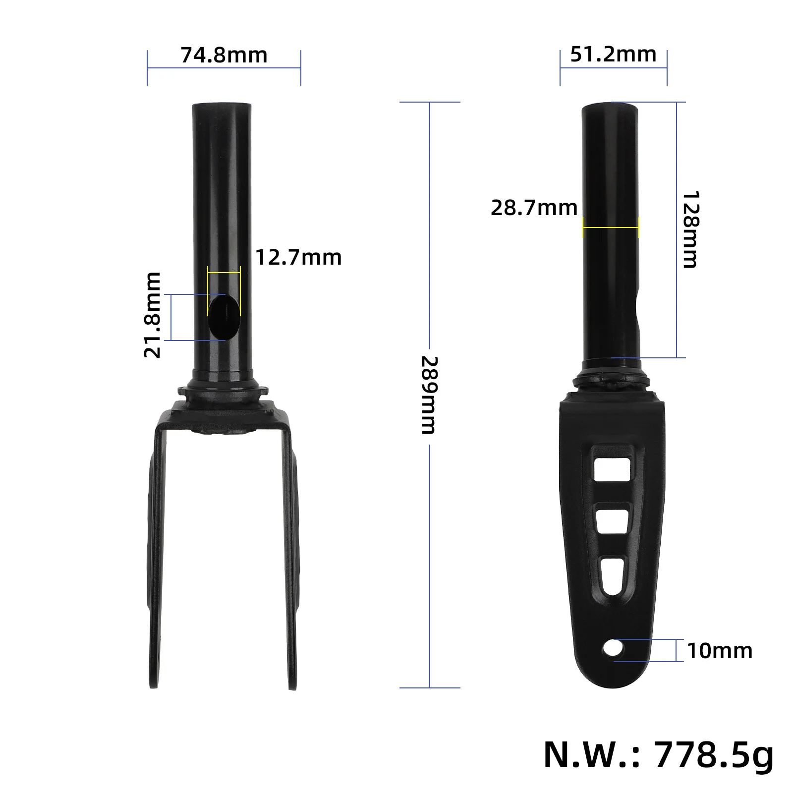 Furcă față pentru Kukirin S1 Max
