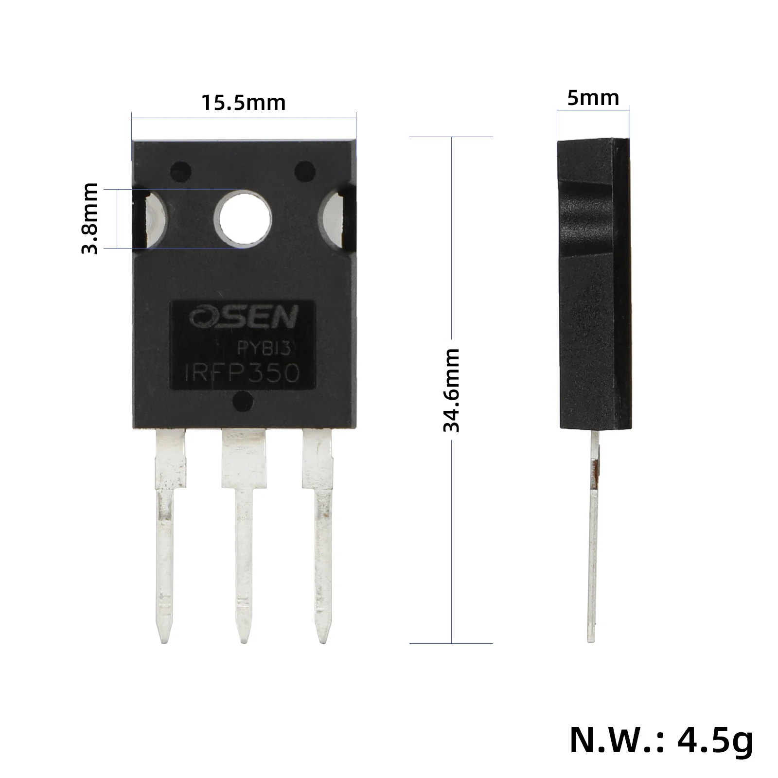 Tranzistor MOS IRFP350, 3 pini, OSEN