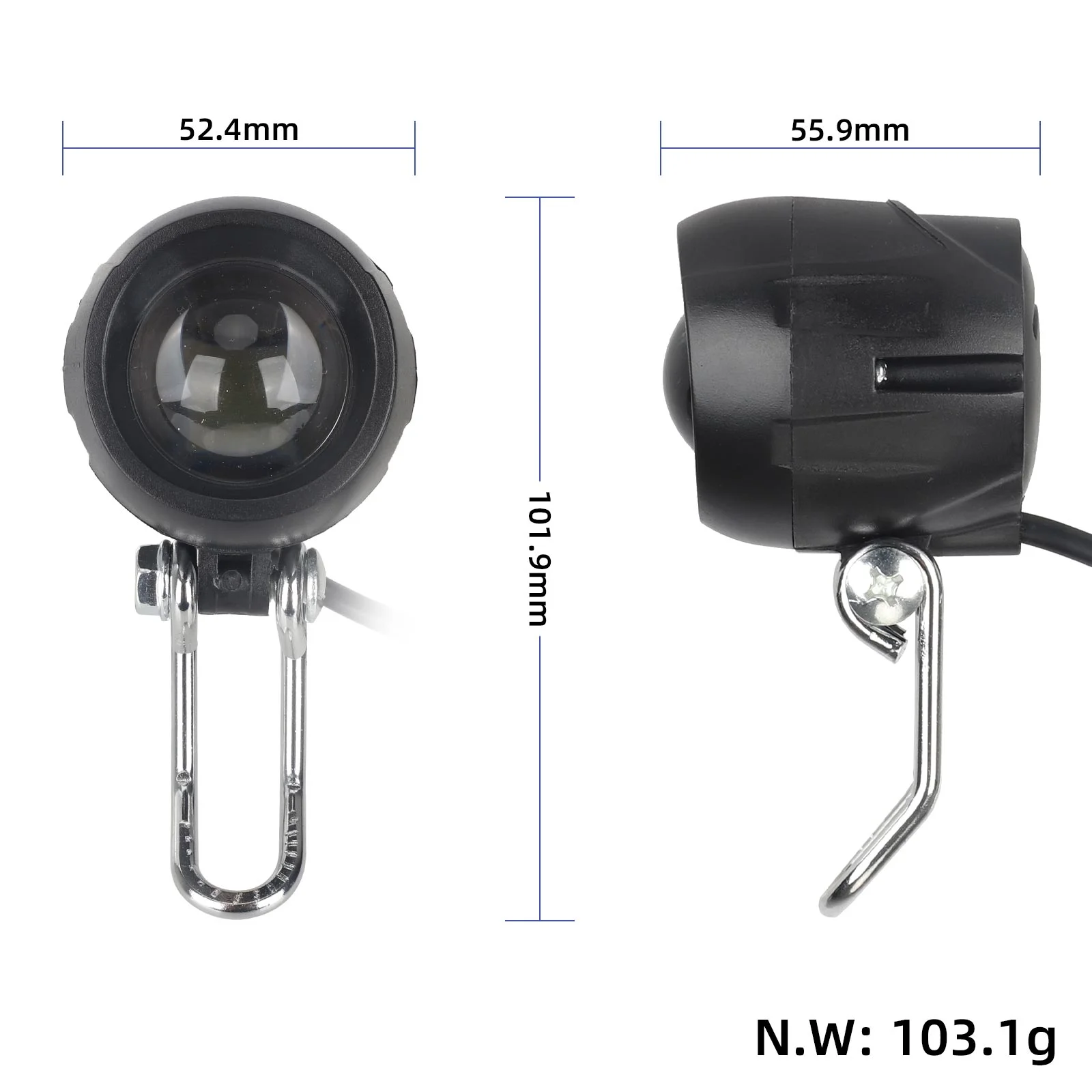 Far LED față cu terminal SM, pentru Kugoo M4, Crossover, Dual Rockway V2.0
