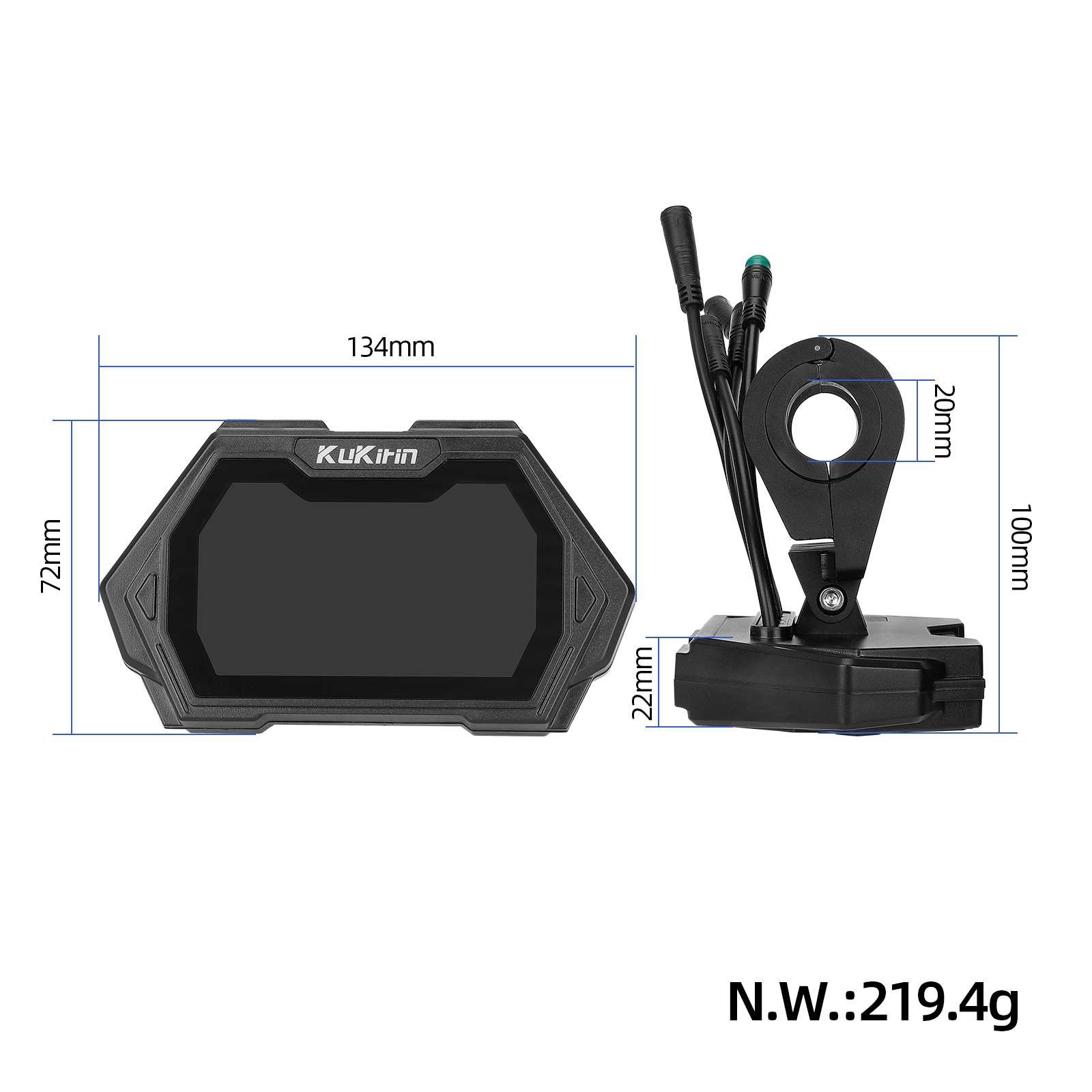 Afișaj LCD TFM13-FEIMI-4 cu 4 pini, pentru Kukirin G2 Pro