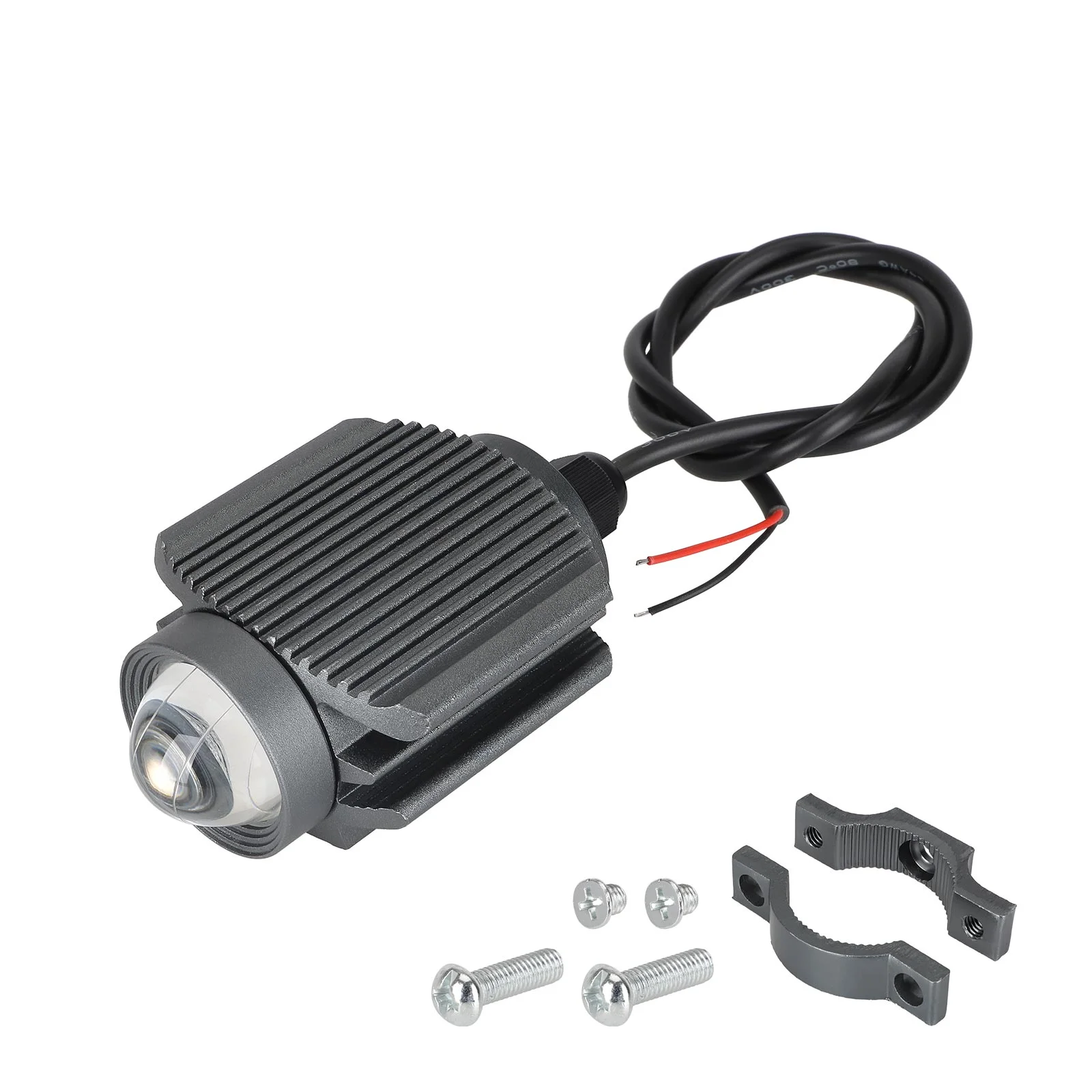 Far Cobra cu 3 culori/strobe, cu suport de prindere pe țeavă, 12V-80V