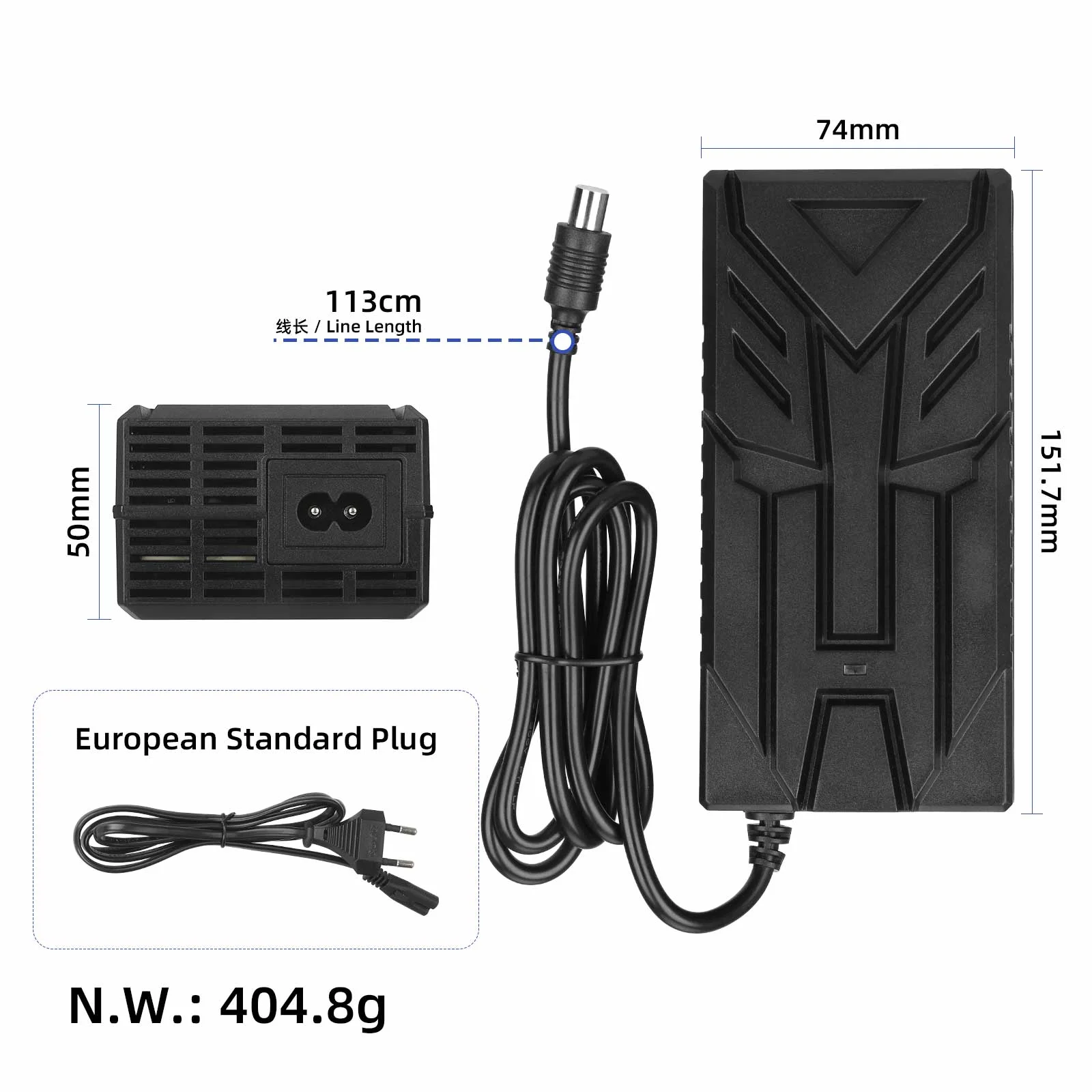 Încărcător 42V 3A cu ștecher Mi, ștecher UE, pentru Xiaomi M365, Ulip