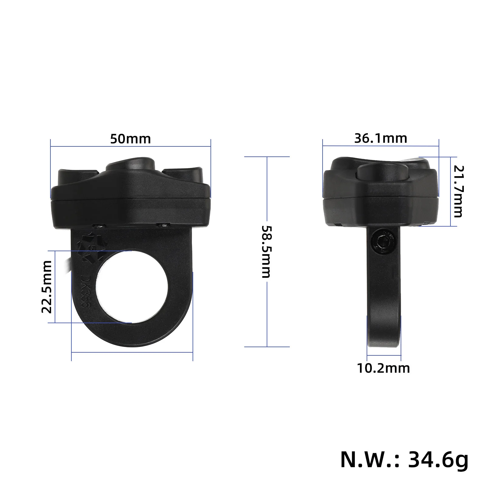 Comutator cu 4 butoane cu 5 pini, pentru Kukirin G2 Master/M4 Max