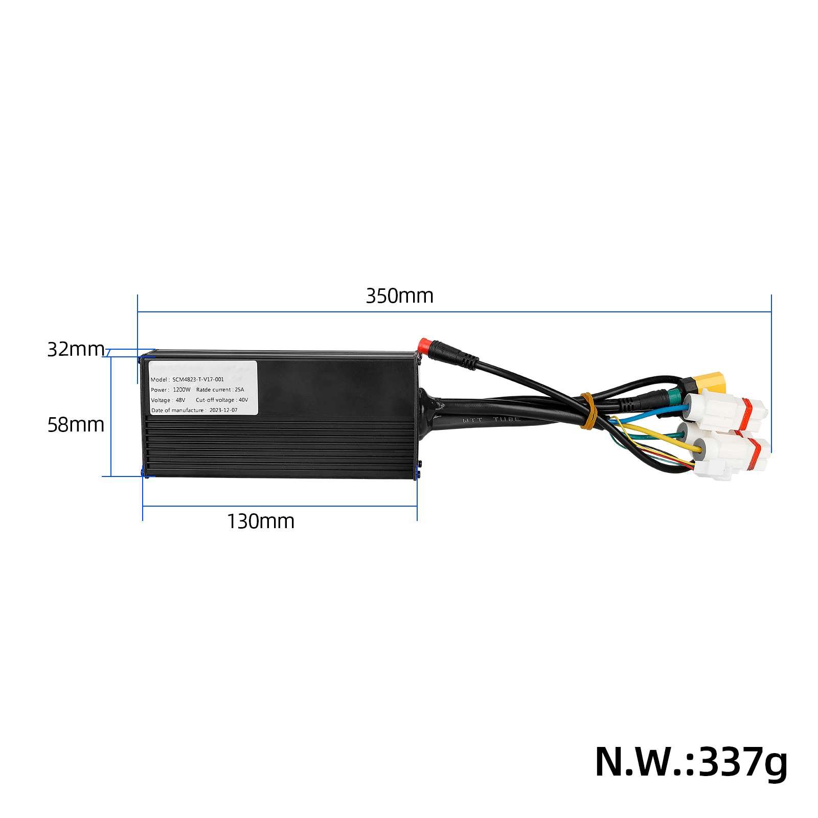 Controler cu afișaj 48V 1200W, cu frână dublă și set de cabluri, pentru Cecotec Bongo Z