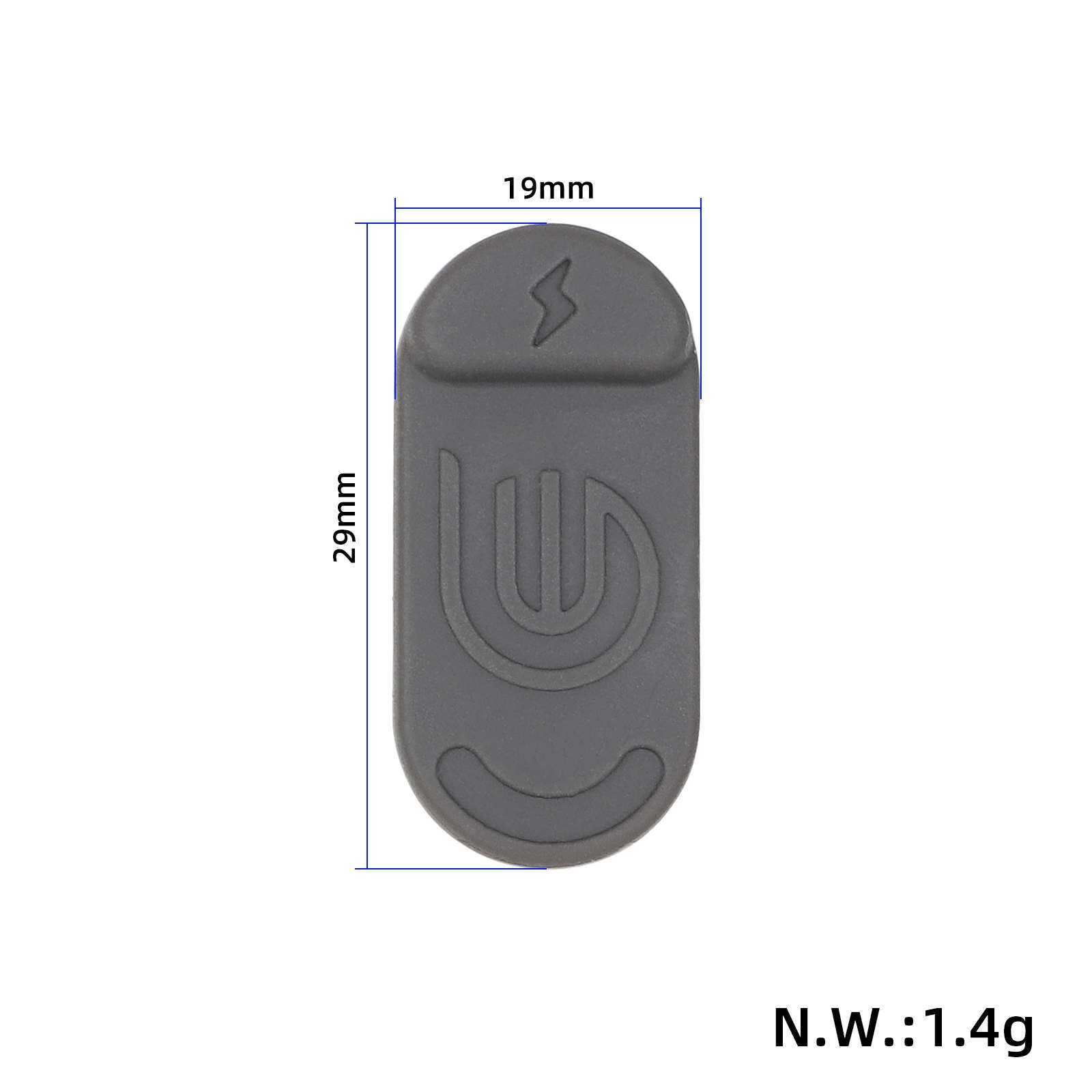 Husă impermeabilă originală pentru port de încărcare, gri, pentru Xiaomi 4 Lite (2nd Gen)