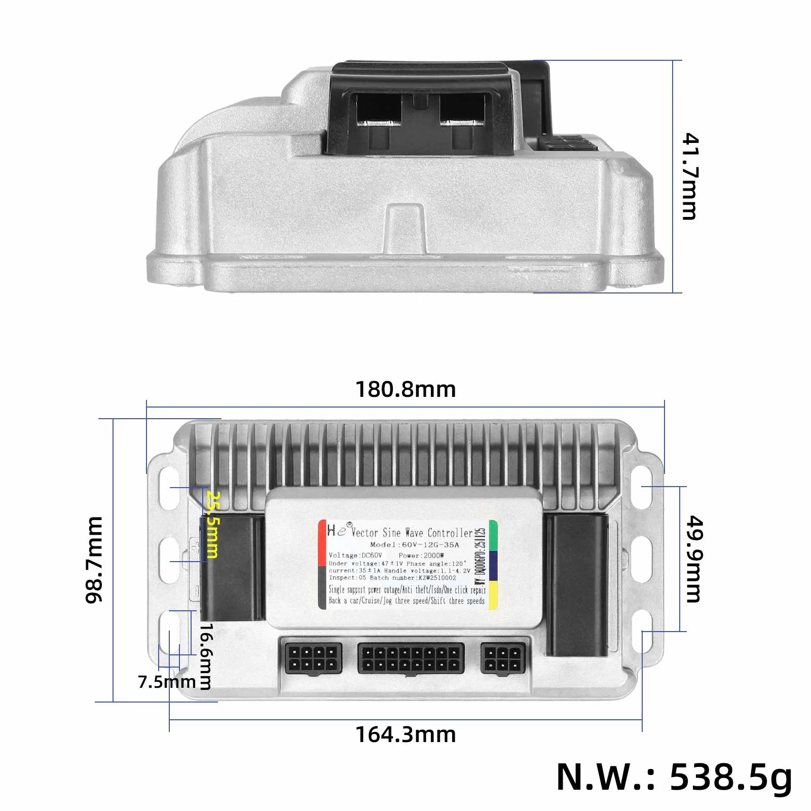 Modul controler wireless 60V 2000W, pentru Harley Citycoco