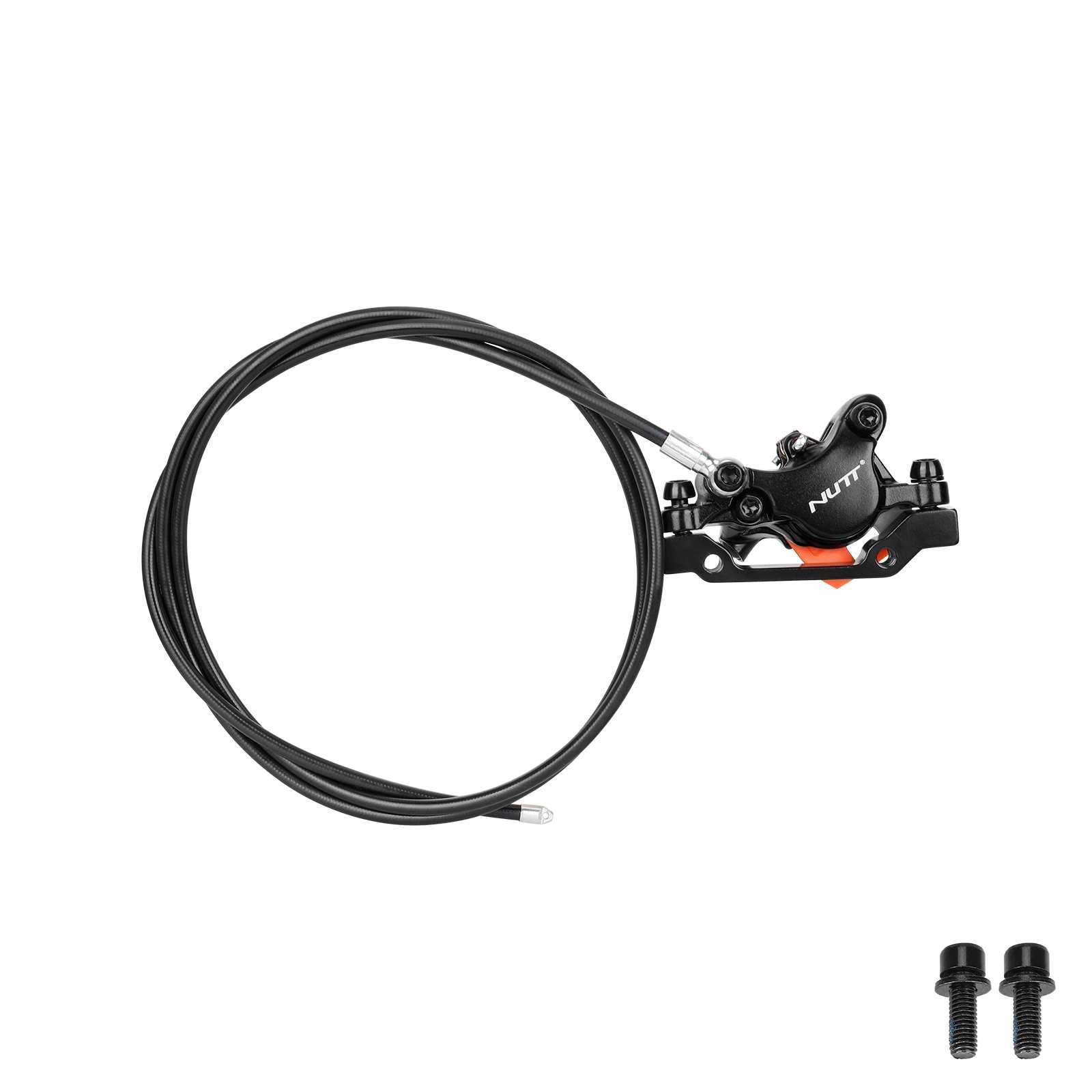 Disc de frână hidraulic stânga negru, cu cablu de 1300mm, 140-160mm, Nutt
