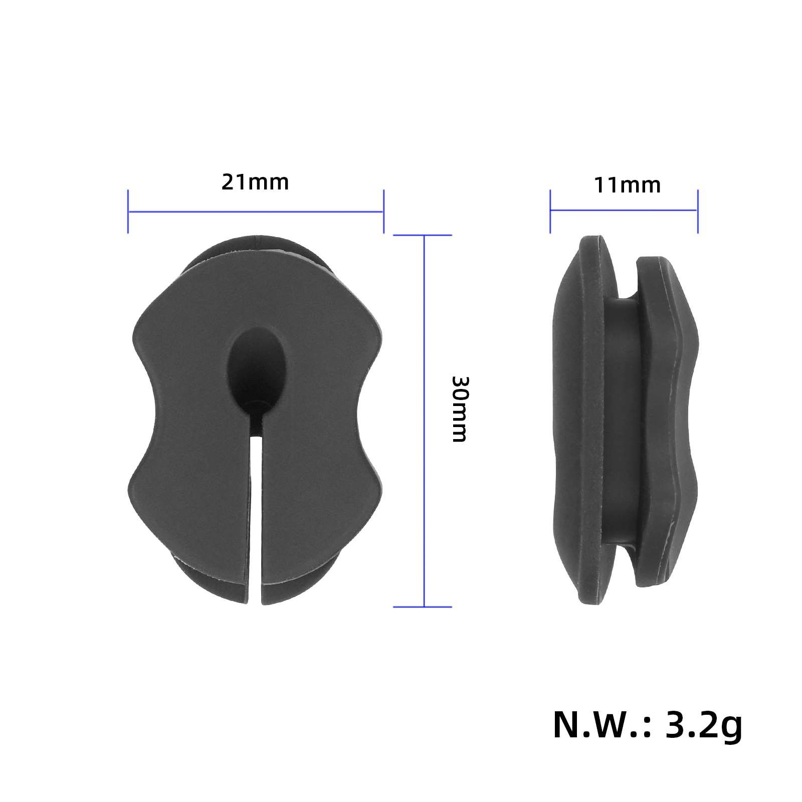 Set huse din silicon cu capac impermeabil pentru portul de încărcare, negru, pentru Xiaomi
