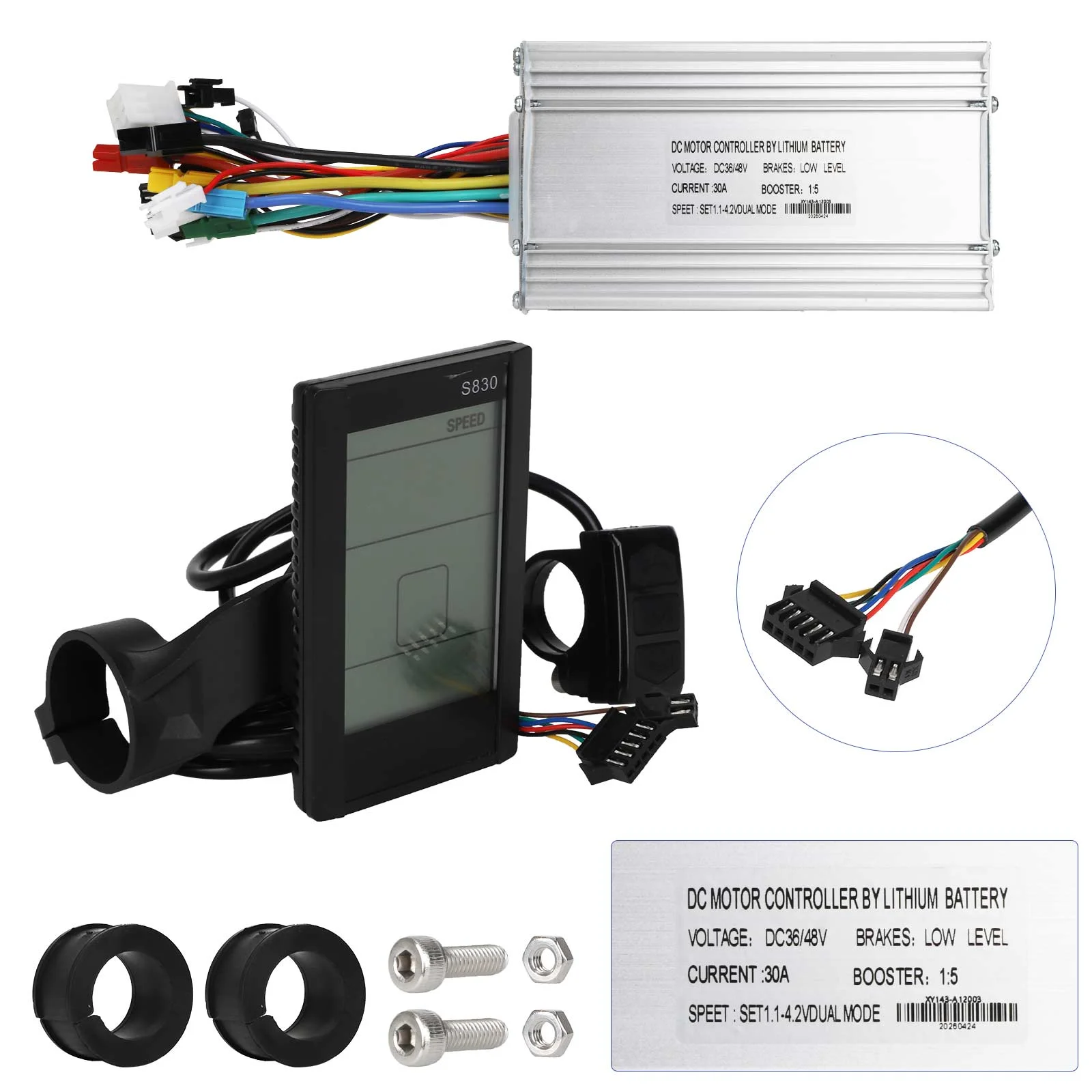 Set controler și bord PackS830 750W 30A, cu afișaj S830