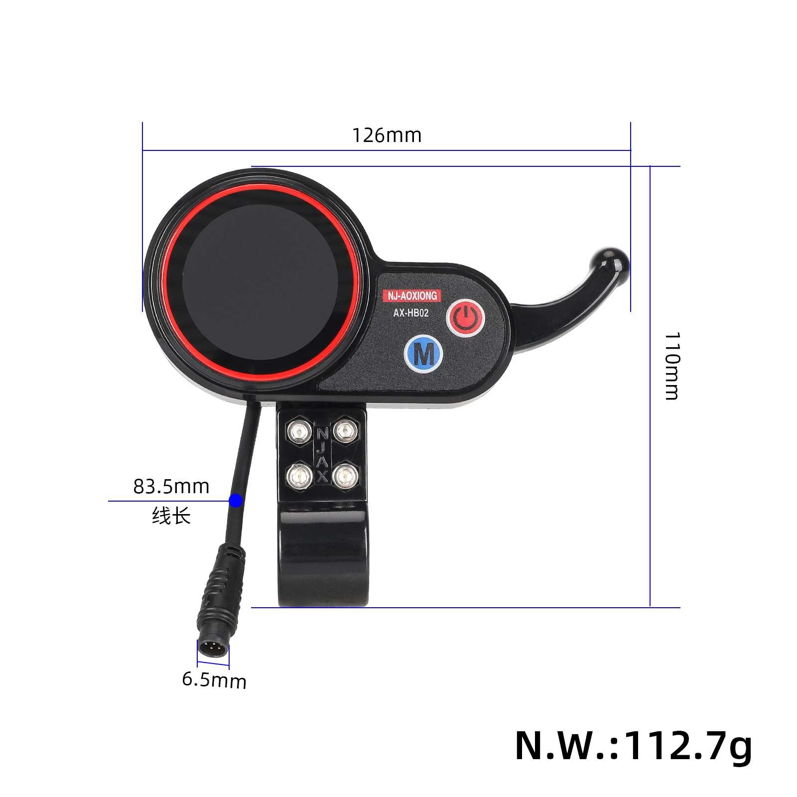 Afișaj LCD 48V AX-HB02 pentru trotinetă electrică, Cyberbot
