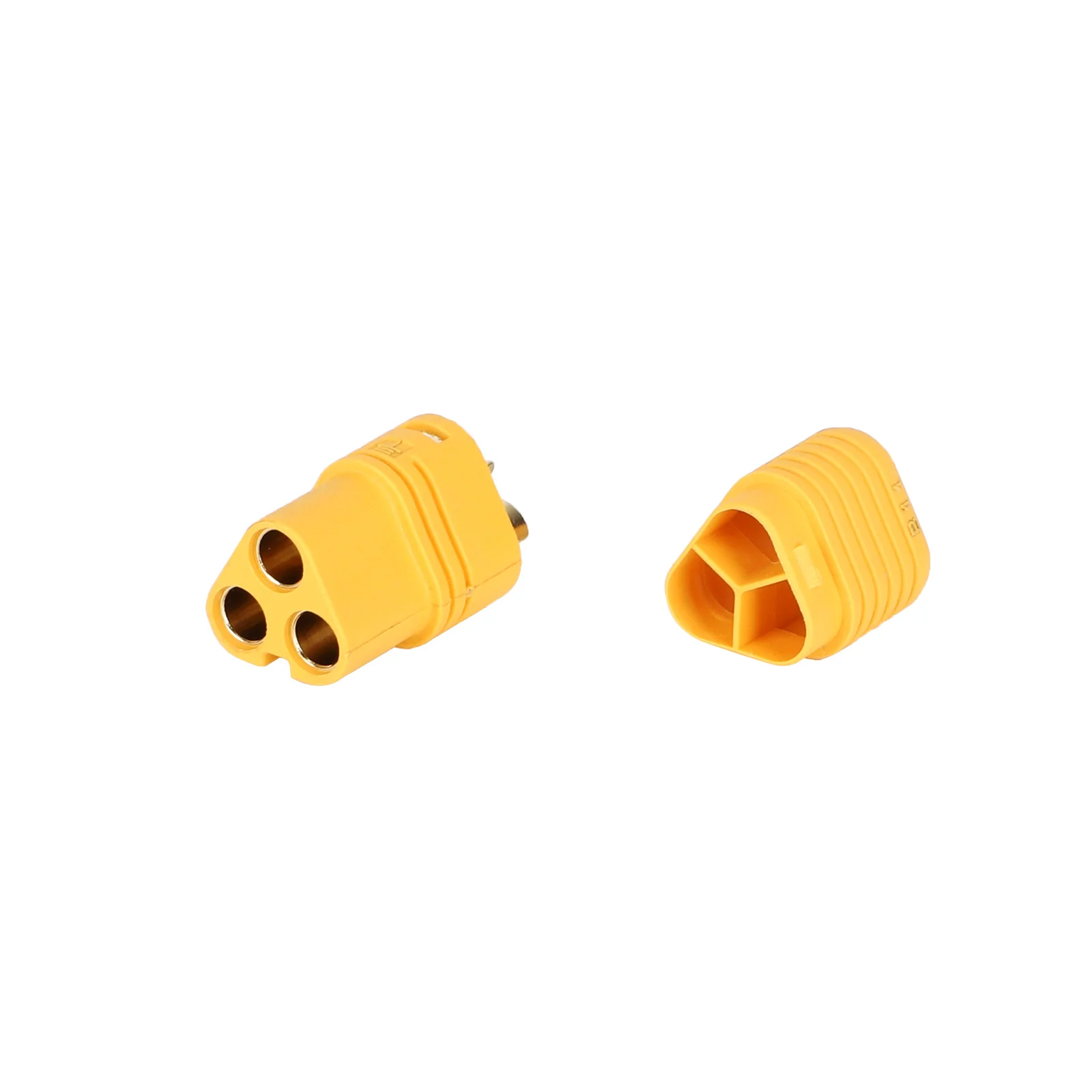 Conector femela MT60-F, galben, cu pini placați cu aur, Amass