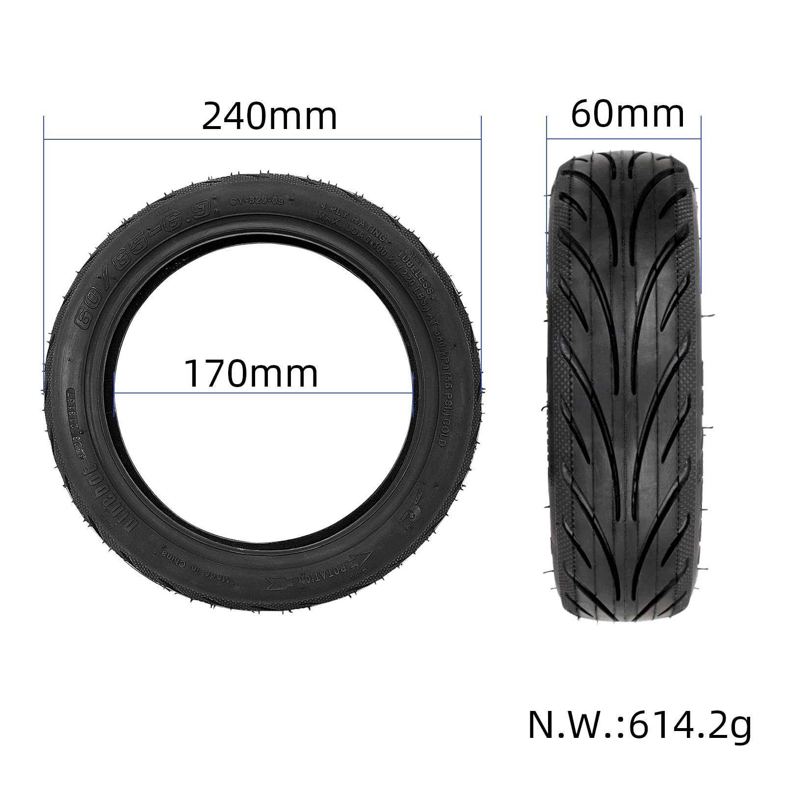 Anvelopă tubeless 60/65-6.9, Yuanxing