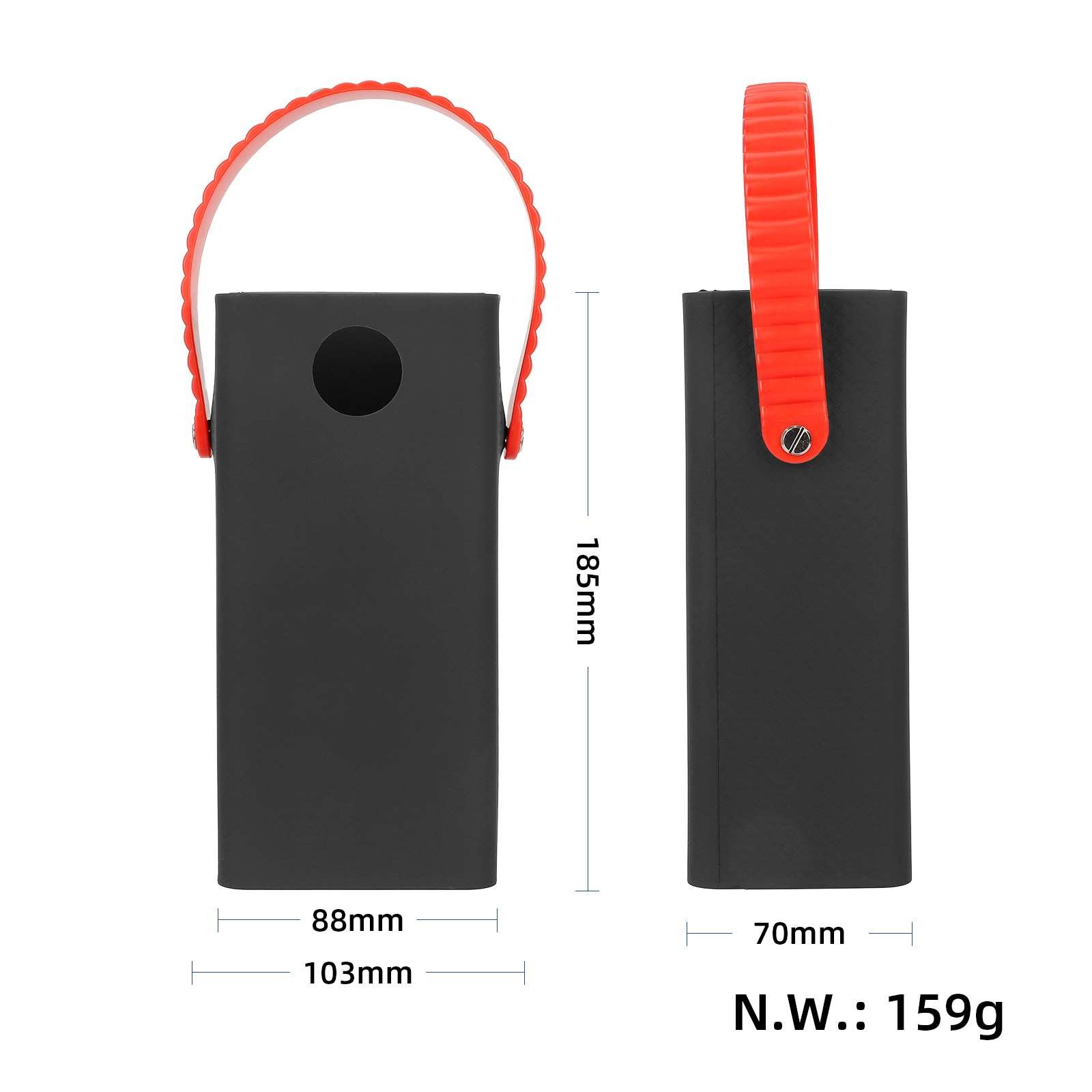Husă de protecție din silicon neagră, 60000 mAh, pentru baterie externă Romoss PEA57/60