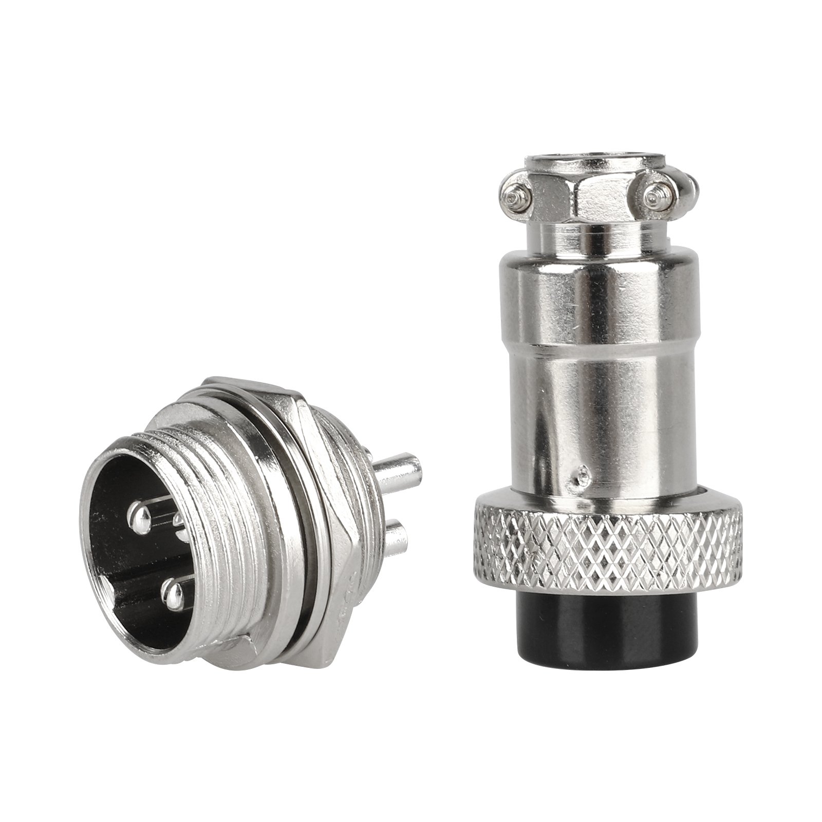 Conector GX16 cu 3 pini, masculin și feminin, impermeabil