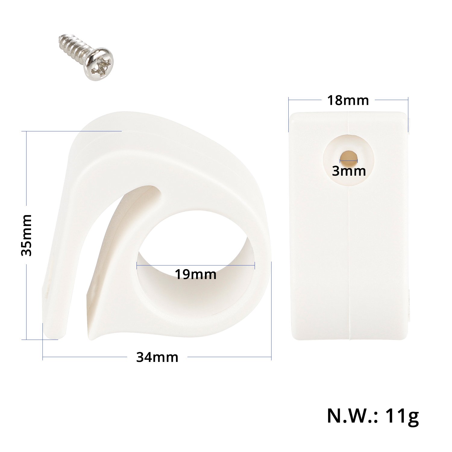 Cârlig de pliere alb, pentru Xiaomi m365