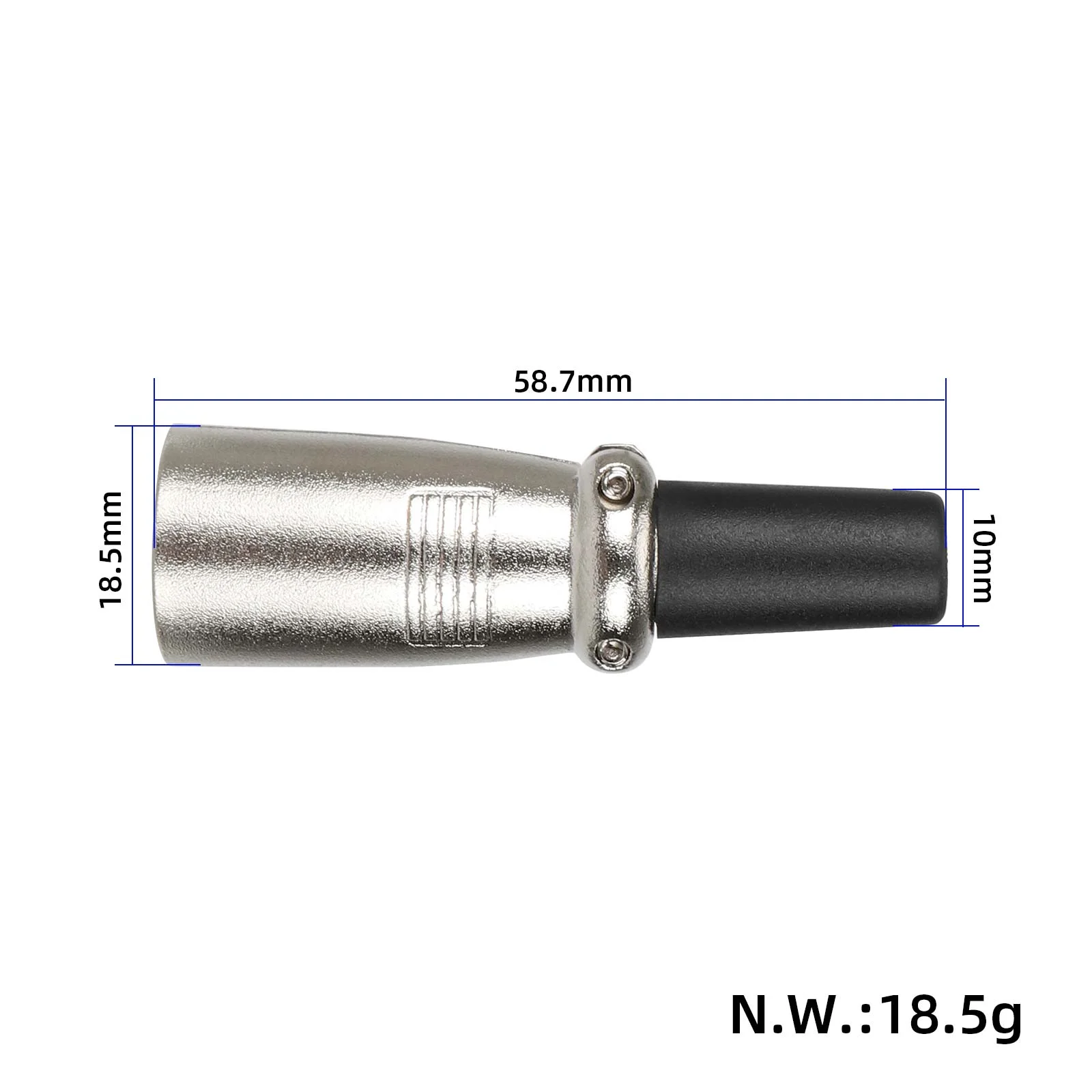 Conector masculin cu 4 pini, tip canon, pentru portul de încărcare
