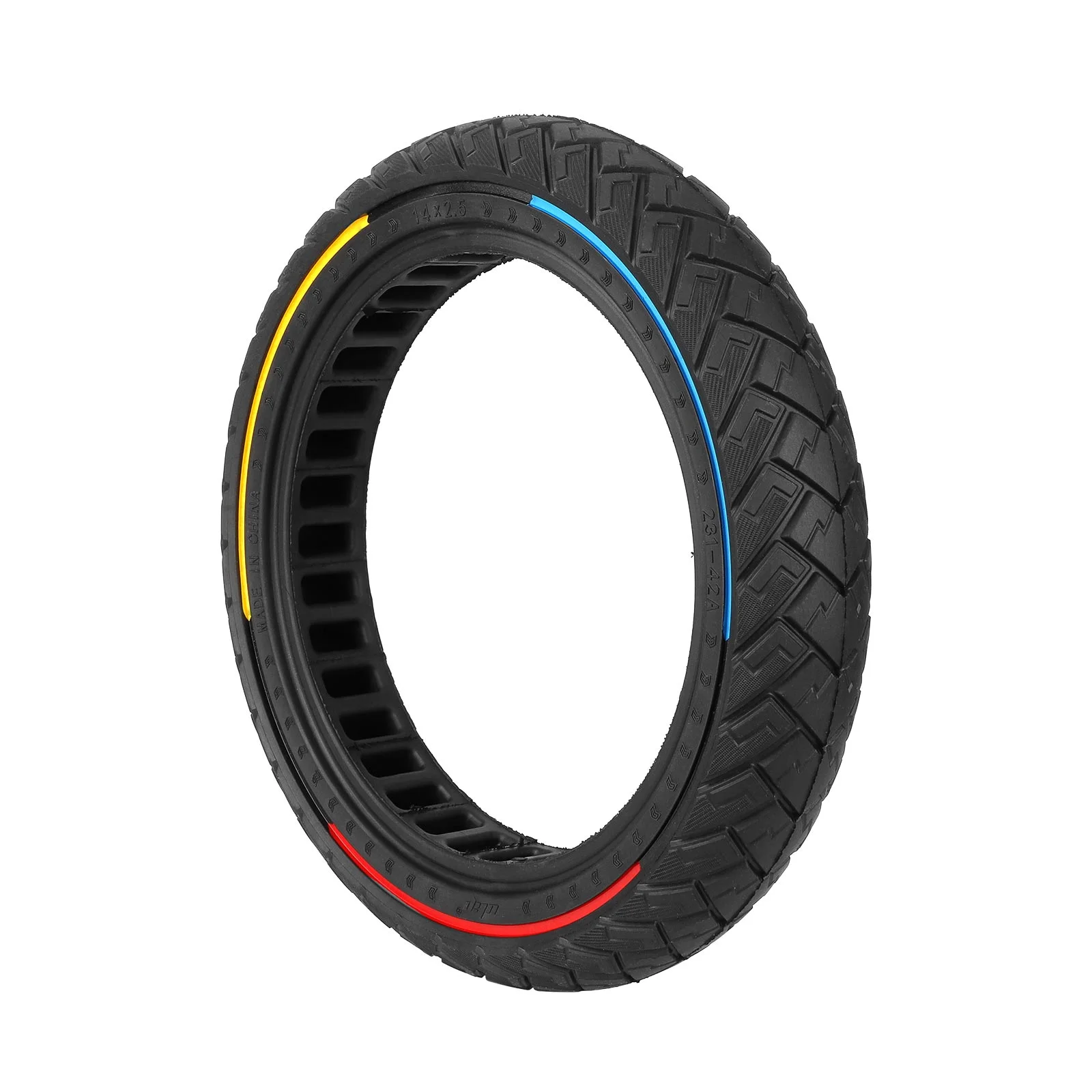 Anvelopă plină off-road 14*2.5, trei culori, model aripă, pentru trotinetă electrică, Ulip