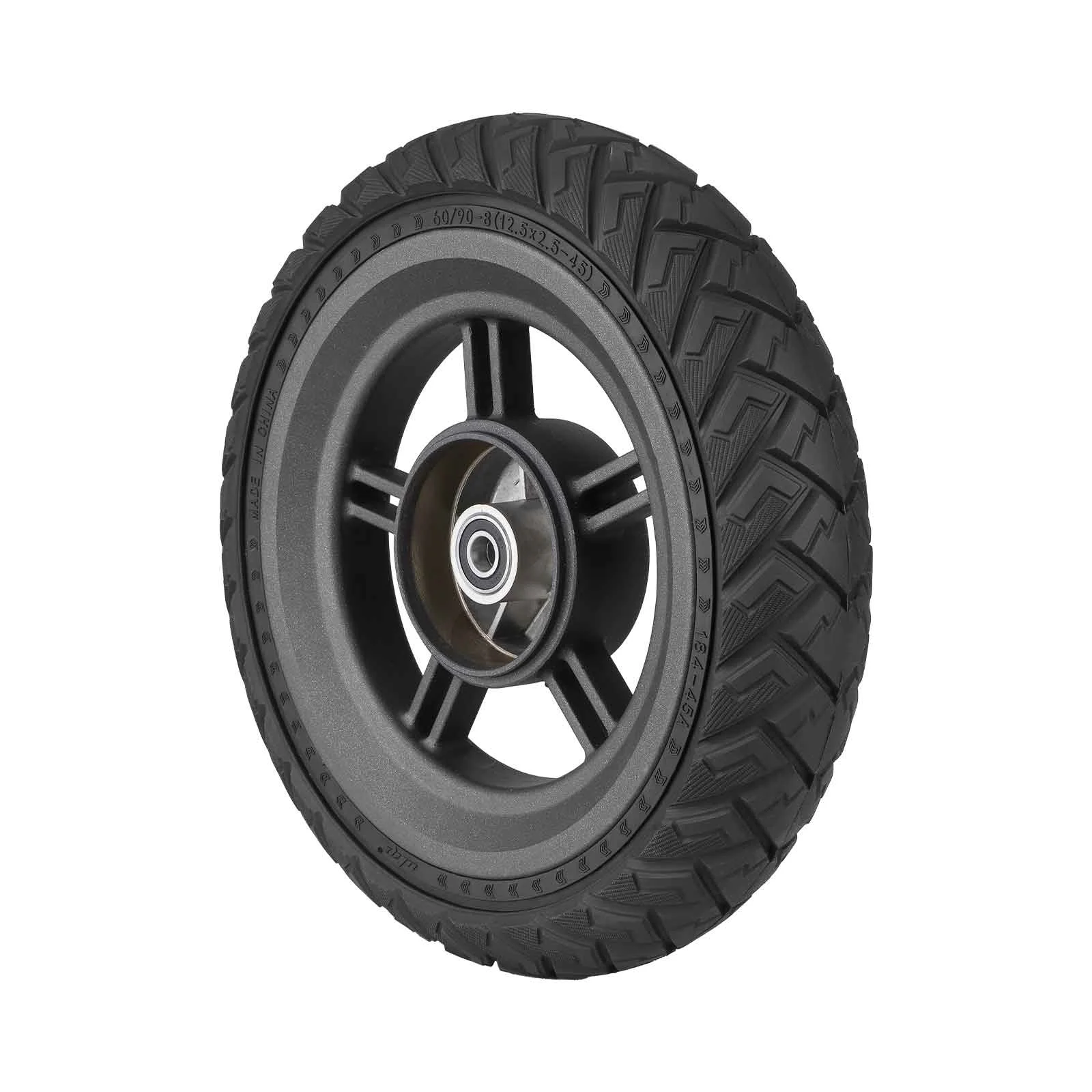 Roată cu anvelopă plină 60/90-8, negru, pentru Xiaomi 5 Plus, Xiaomi 6, Ulip