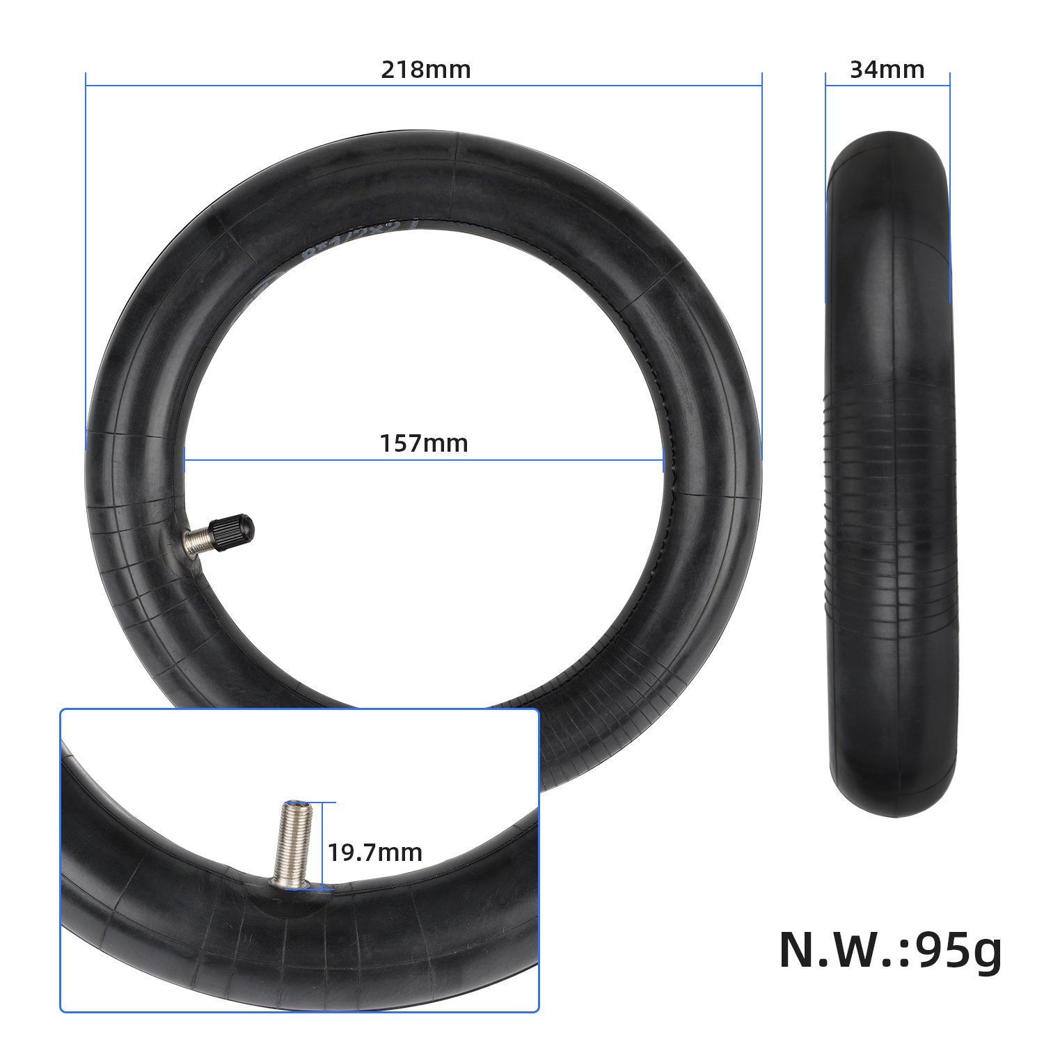 Cameră 8.5*2, pentru Xiaomi M365 Pro, Pro 2, 1S, CST