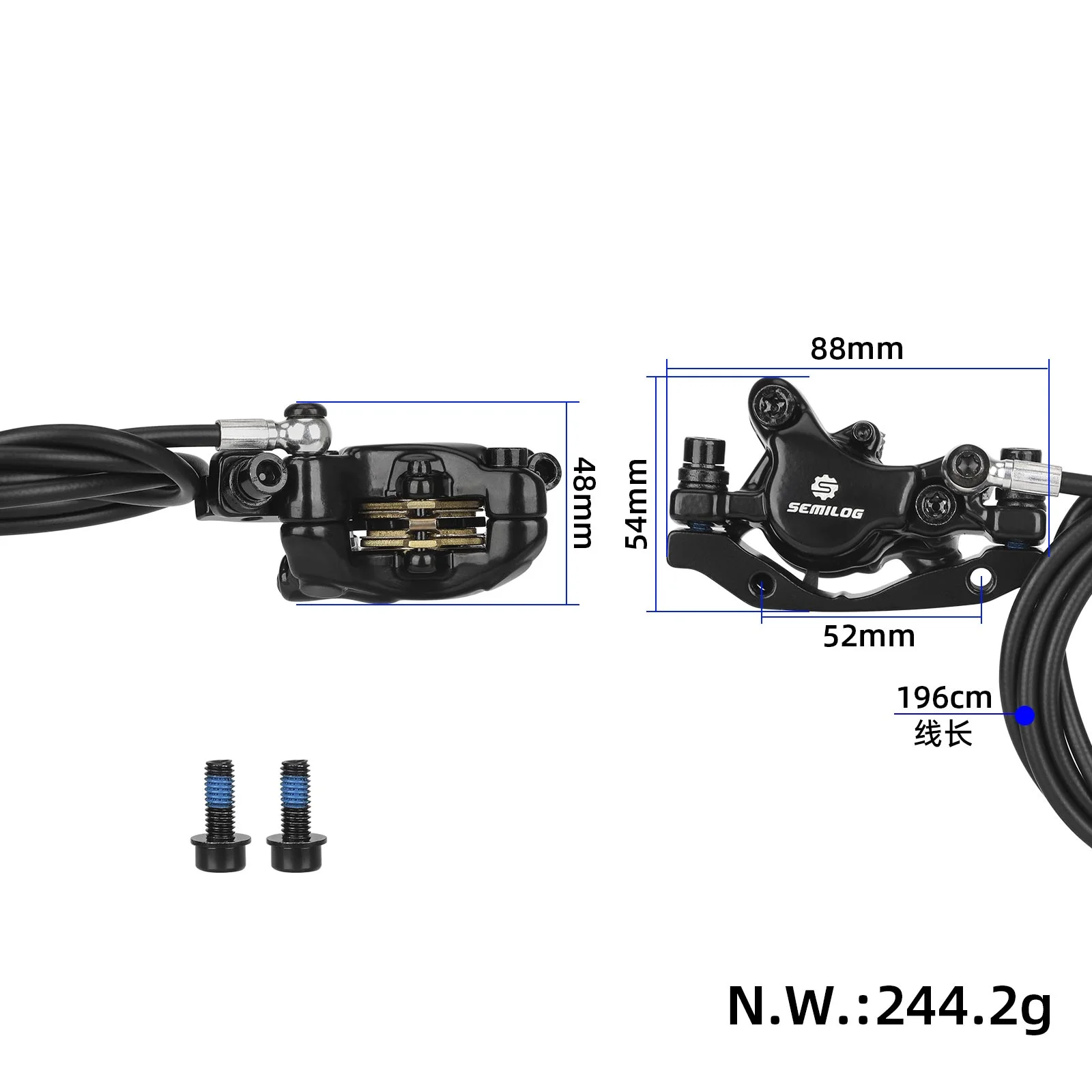 Frână hidraulică cu disc, spate, pentru KuKirin G3 Pro