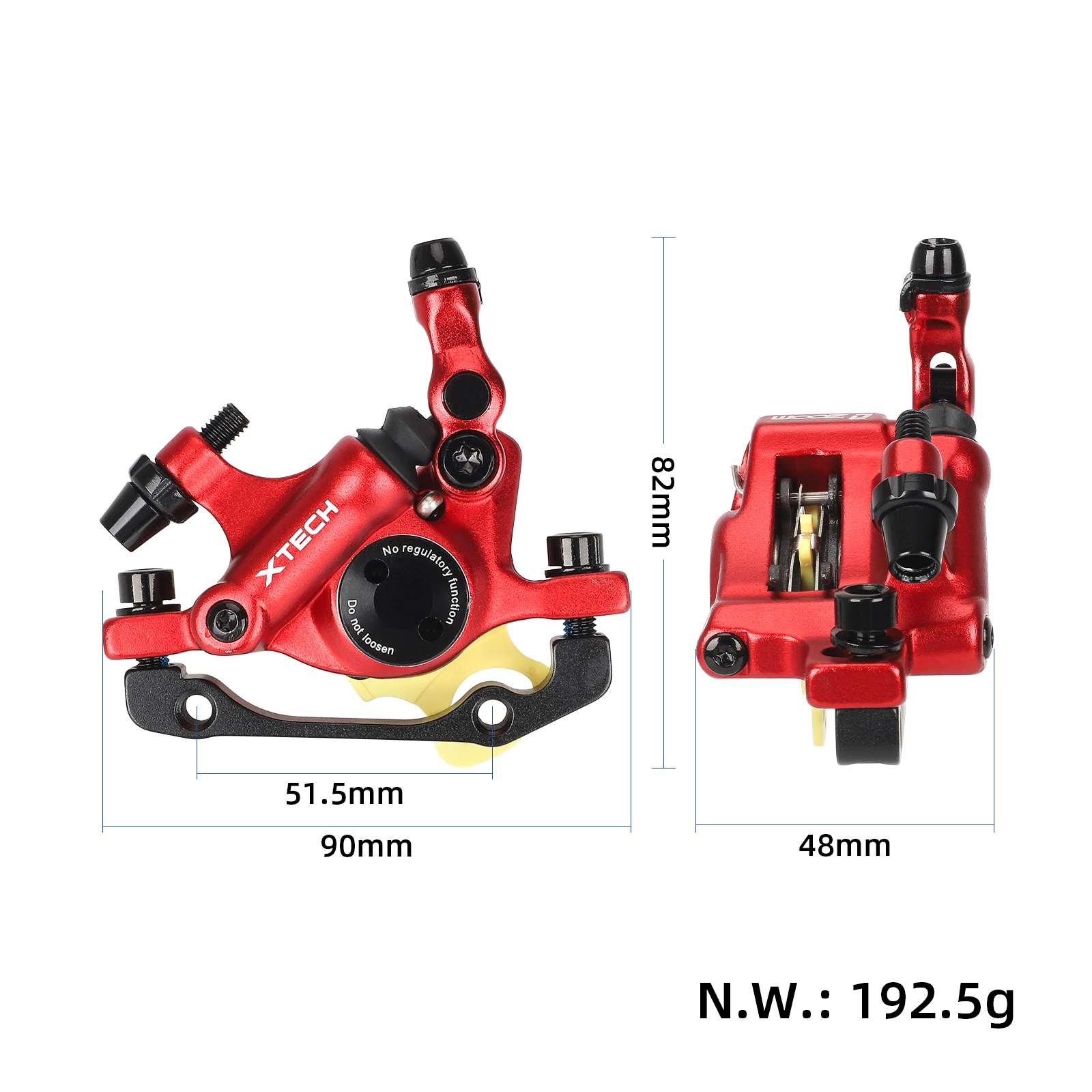 Etrier de frână hidraulică roșu XTECH HB100, pentru reechipare Xiaomi Pro