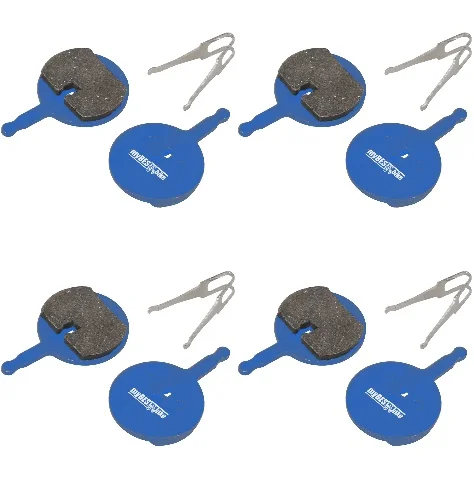Plăcuțe de frână albastre, 6 găuri, semimetalice, 4 perechi, myBESTbike