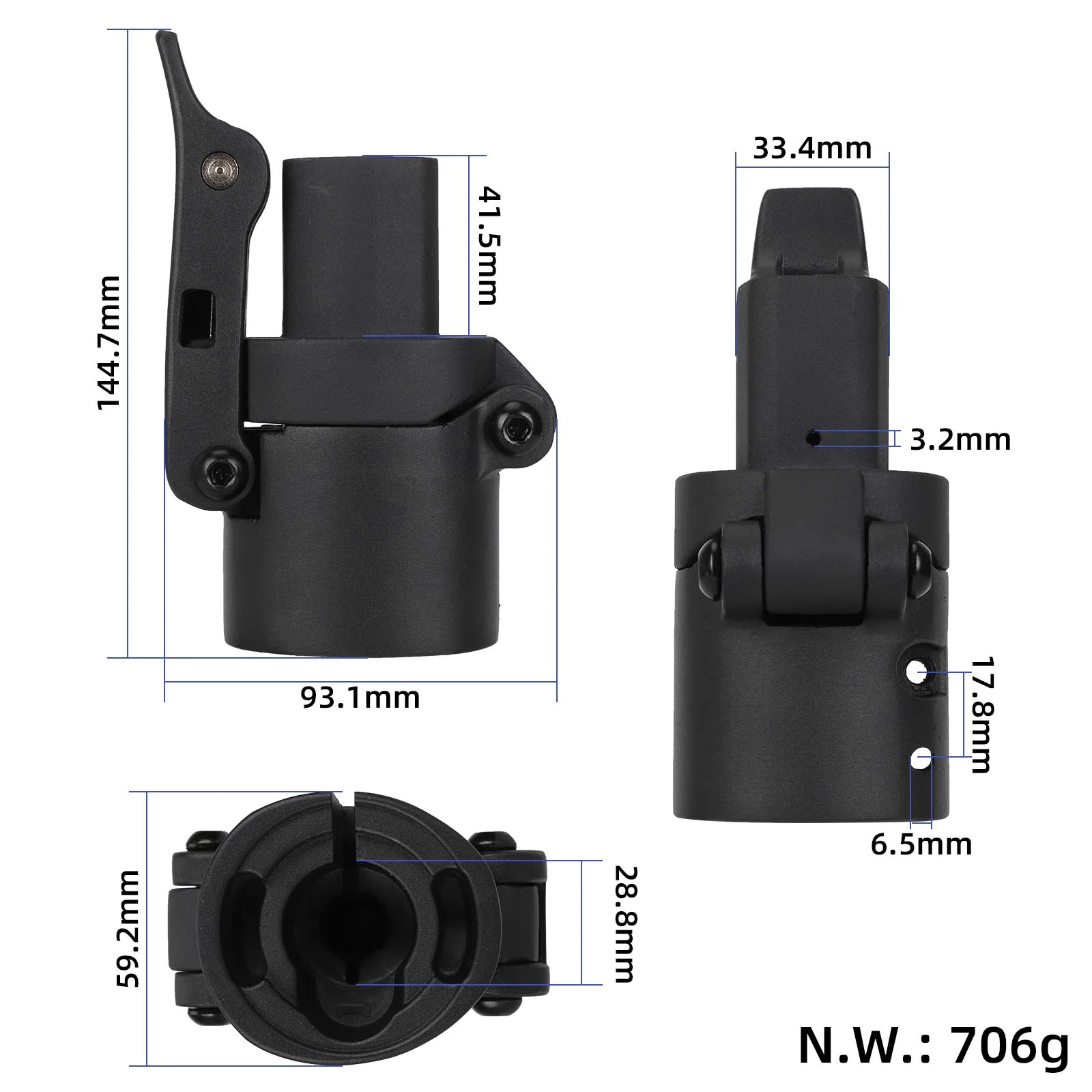 Sistem de pliere complet pentru Segway G30 Max