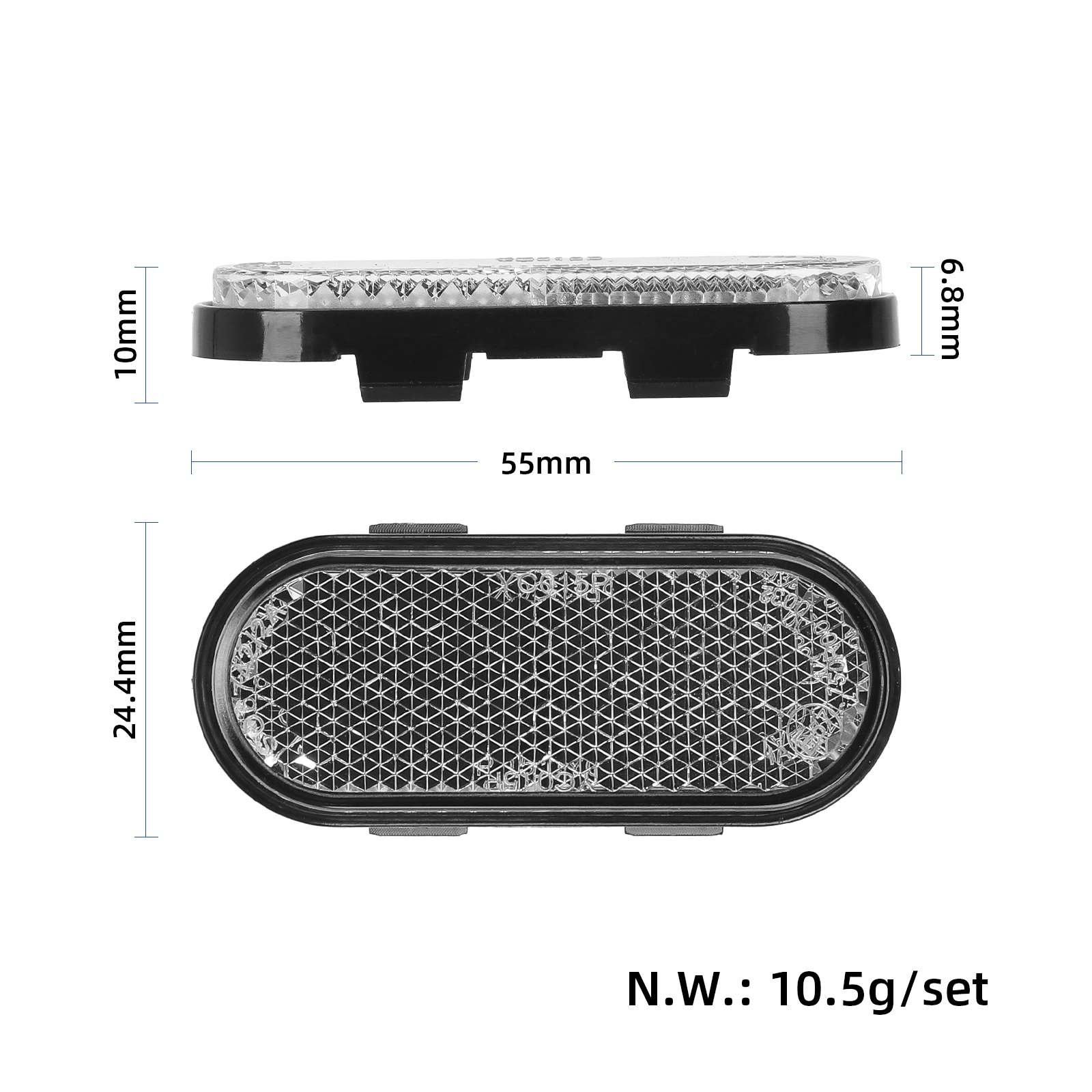 Reflectorizant față argintiu pentru trotinetă Xiaomi Elite și Xiaomi 4 Lite (ediția a 2-a)
