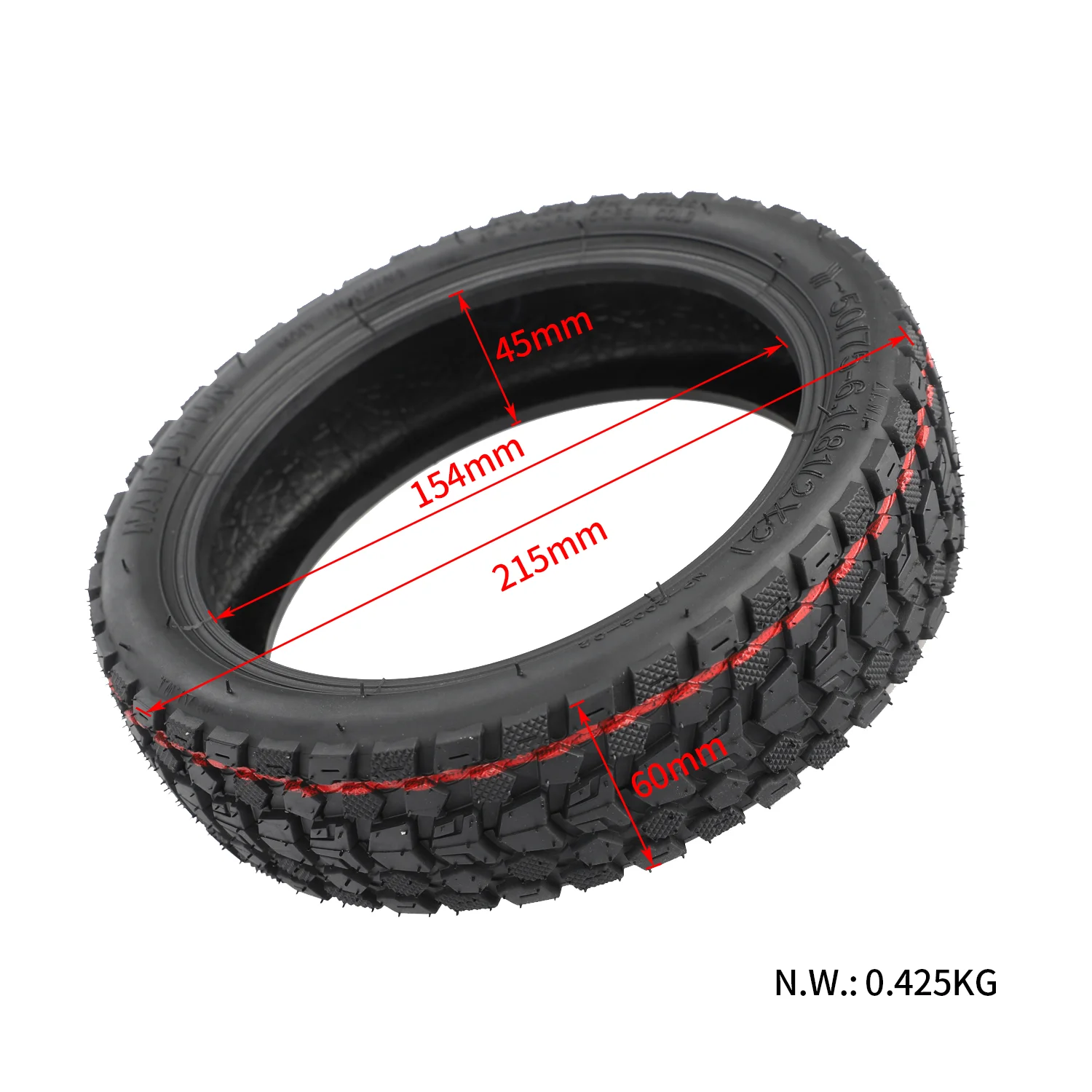 Anvelopă tubeless off-road 50/75-6.1, 8.5 inch, pentru Gotrax Gxl V2, Xiaomi, Naiputun