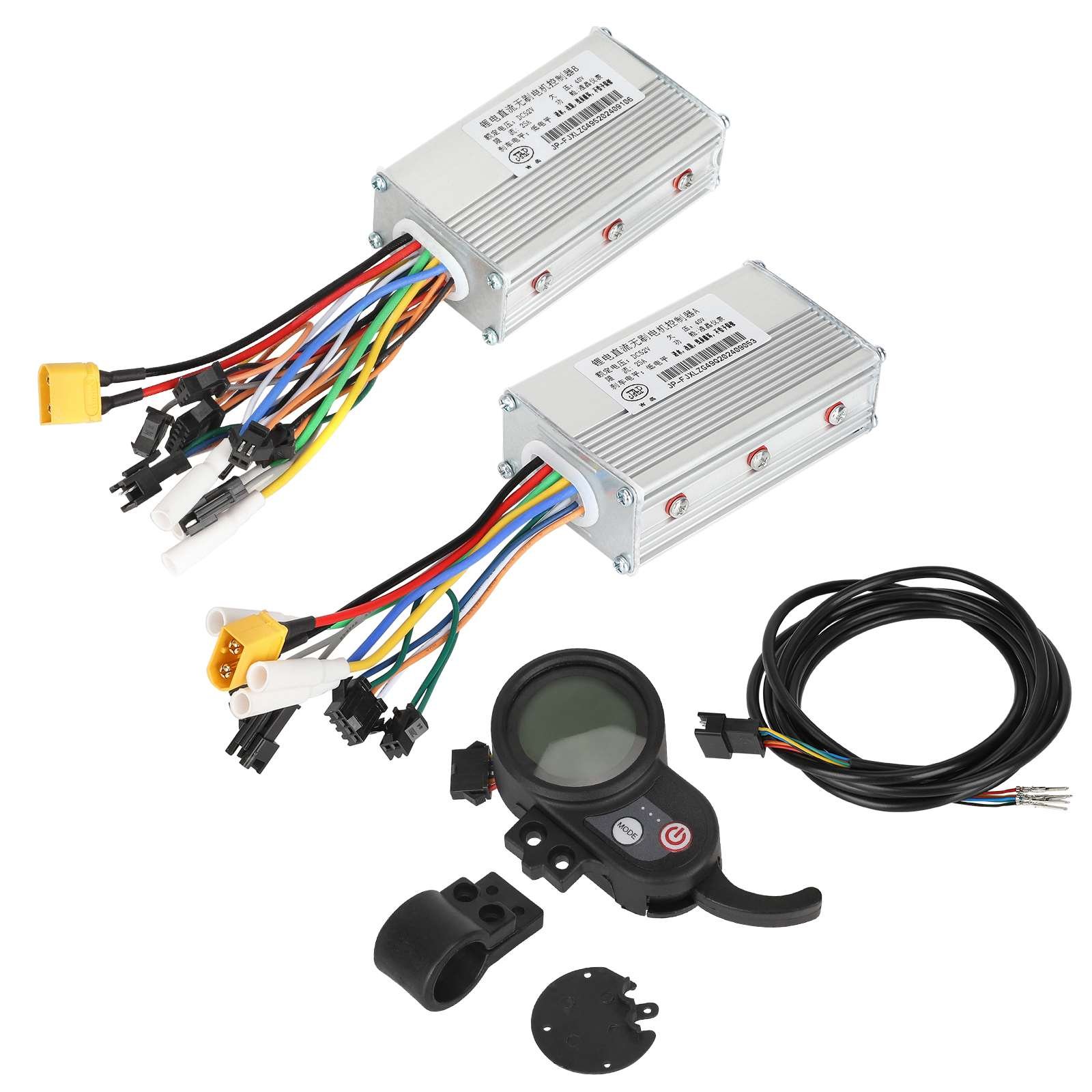 Set controlere duale A+B 52V 25A, cu afișaj și cablu de conectare, J&P