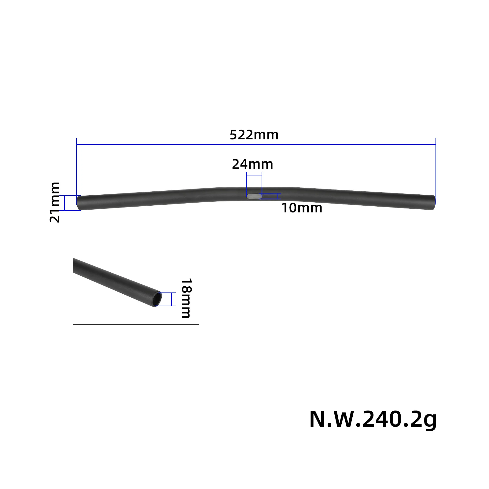 Bară transversală orizontală din aliaj de aluminiu pentru Ninebot Max G3/F3