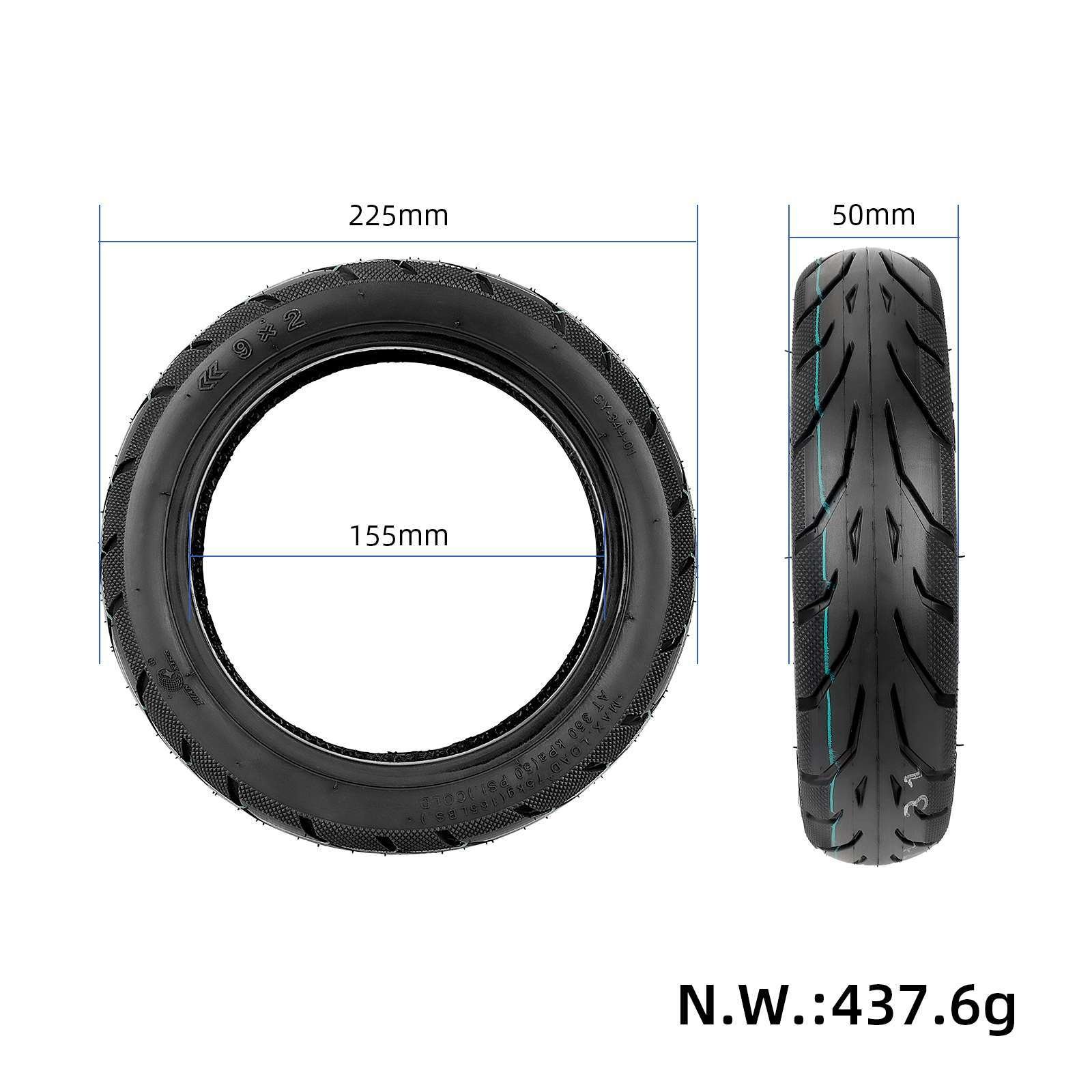 Anvelopă tubeless 9*2, pentru Odys Pax, Okai Neon, Ninebot E22, E25, E45, Yuanxing