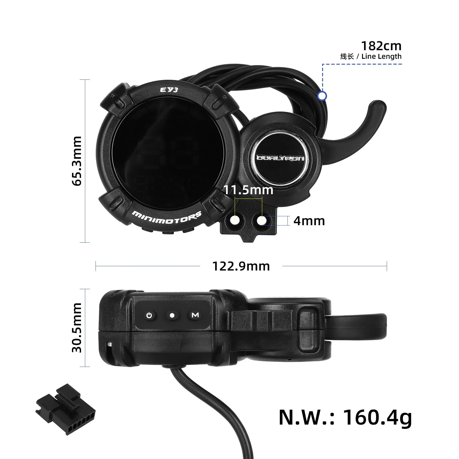 Afișaj EY3 digital pentru 52V, 60V, 72V, Minimotors
