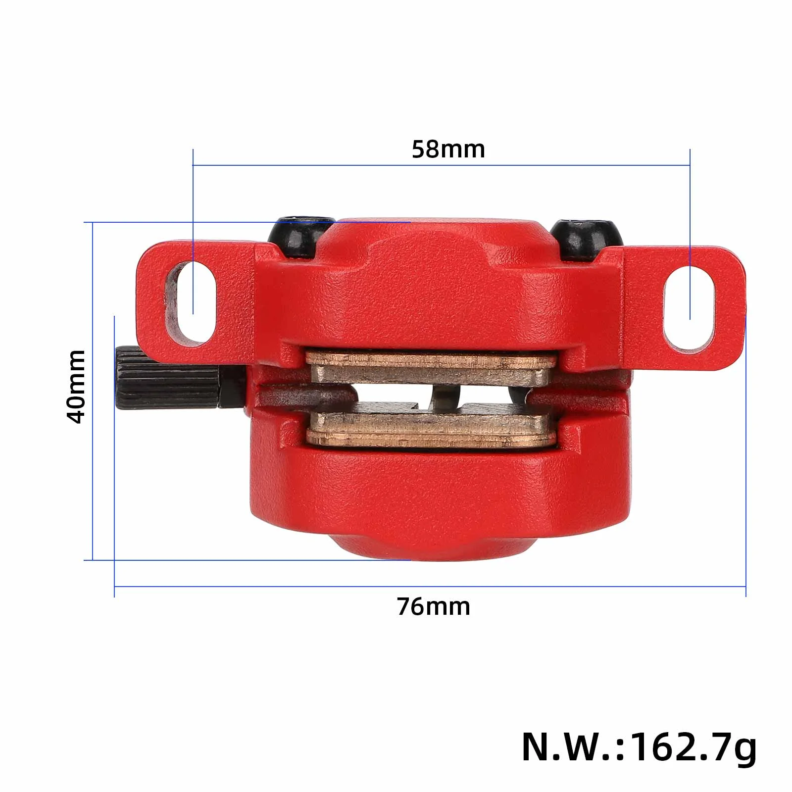 Etrier de frână cu disc, dublă acțiune, roșu, pentru Segway Ninebot MAX G3
