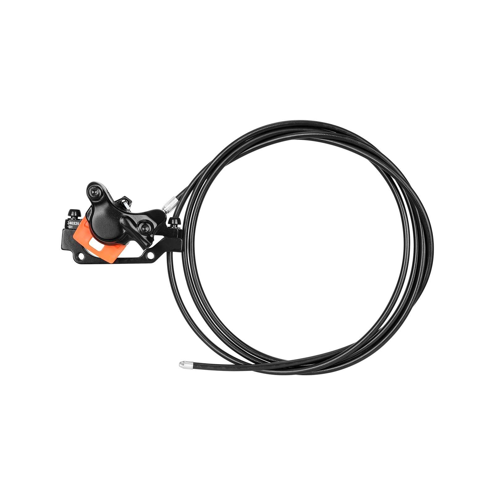Frână hidraulică cu disc, dreapta, neagră, cu cablu de 210 cm, Nutt