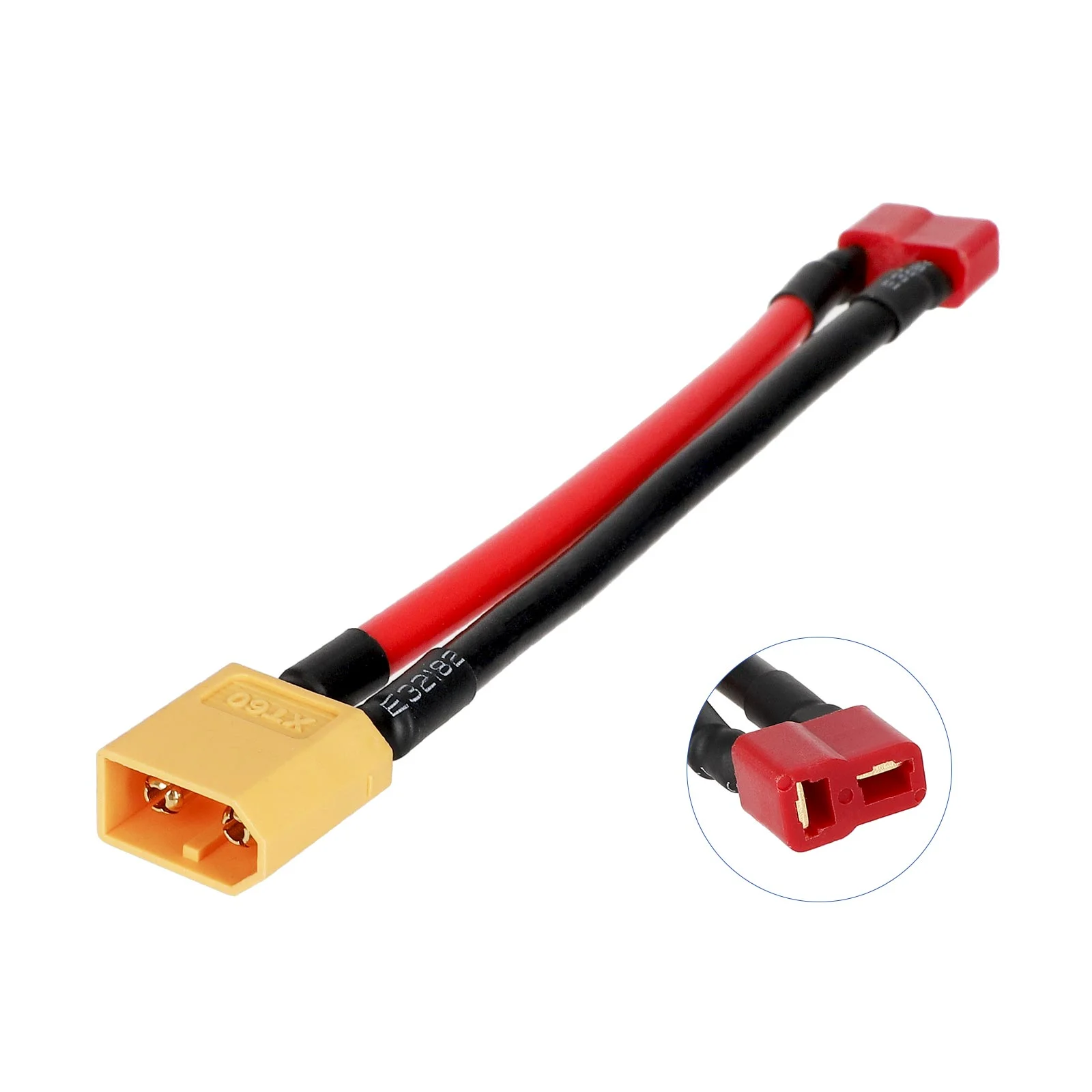 Cablu adaptor XT60 male la T female 10cm, 12AWG