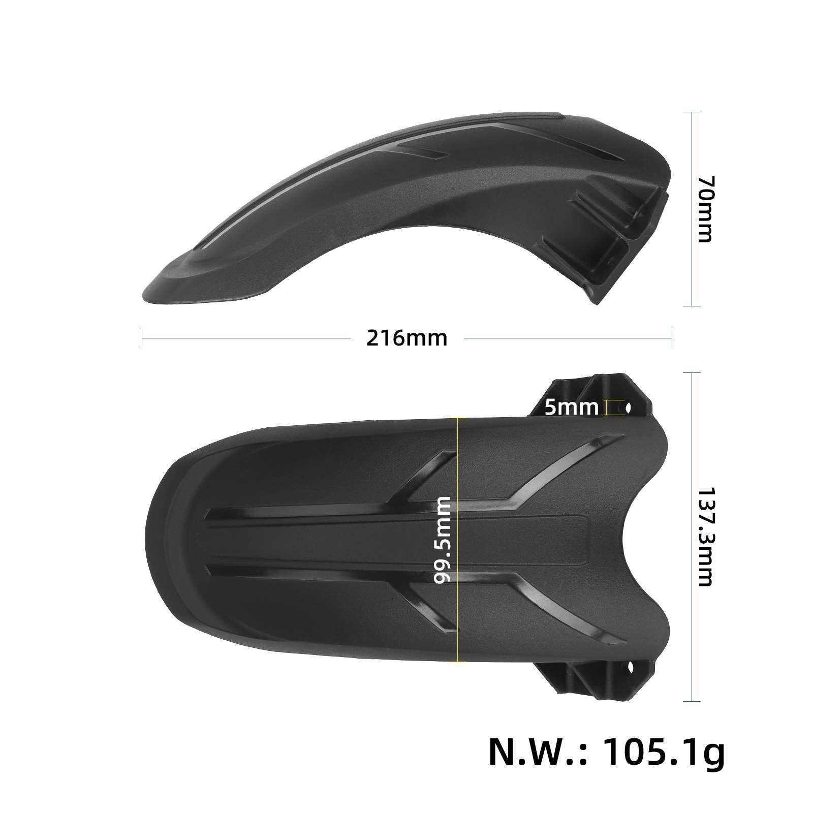Aripă față pentru Kukirin G2 Max