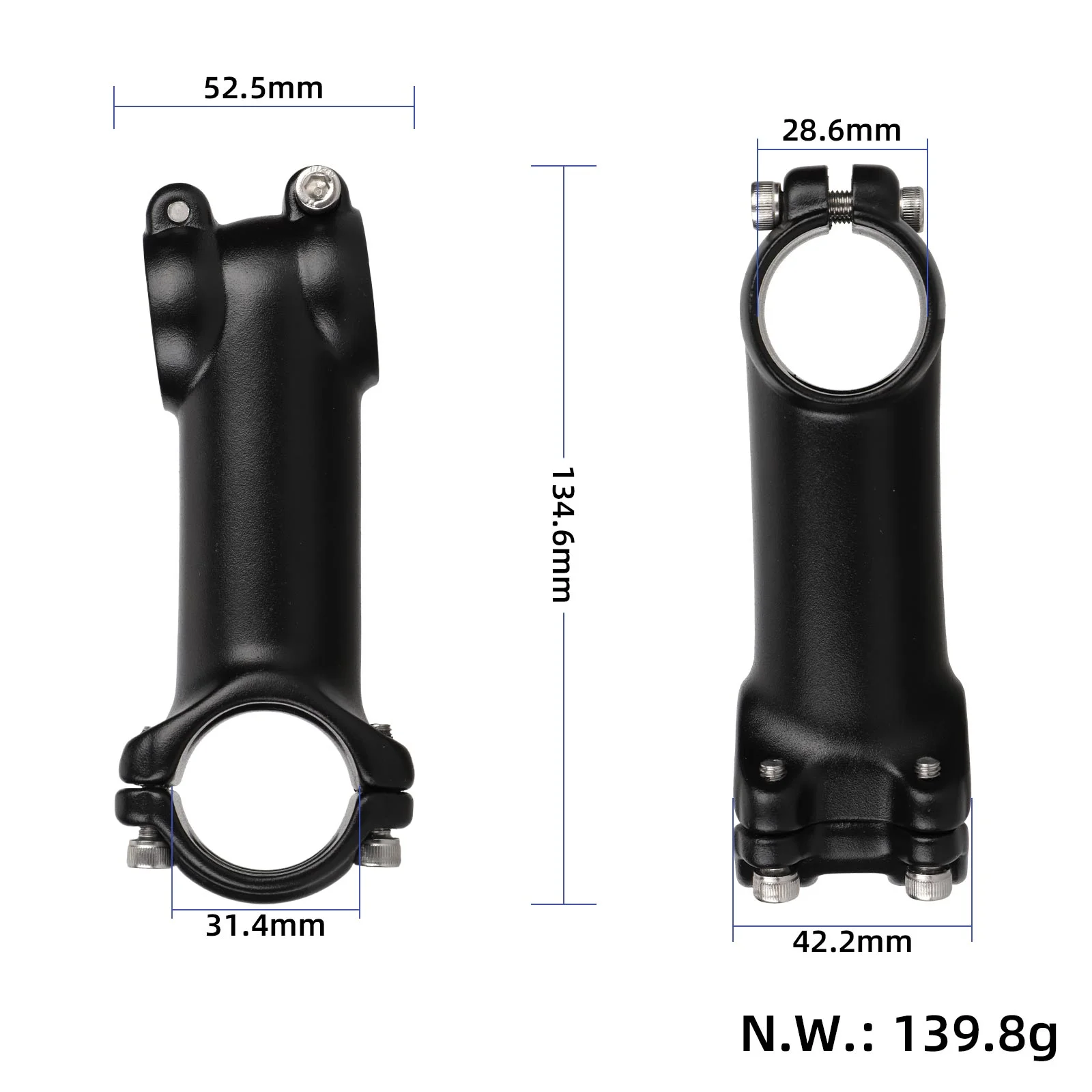 Pipă de ghidon din aliaj de aluminiu pentru Kukirin C1 Pro, Kukirin