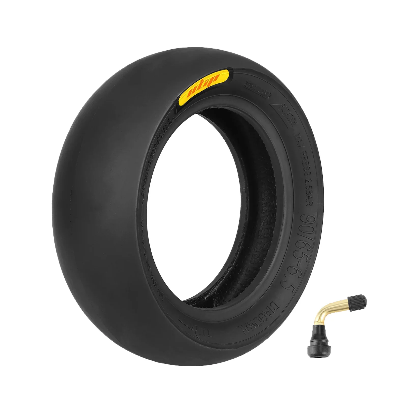 Anvelopă tubeless slick 90/65-6.5 cu valvă PVR50, pentru Dualtron Thunder, Kaabo, Ulip