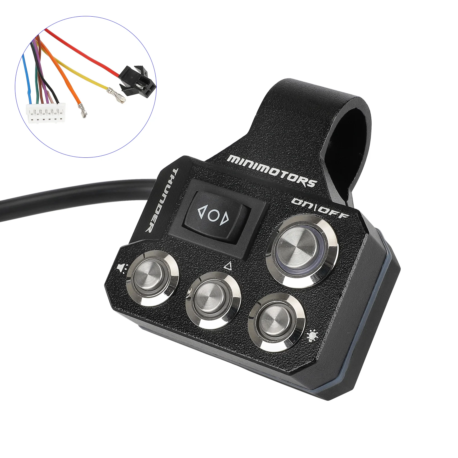 Comutator metalic cu cinci funcții, cablu 155 cm, pentru DUALTRON VICTOR LIMITED