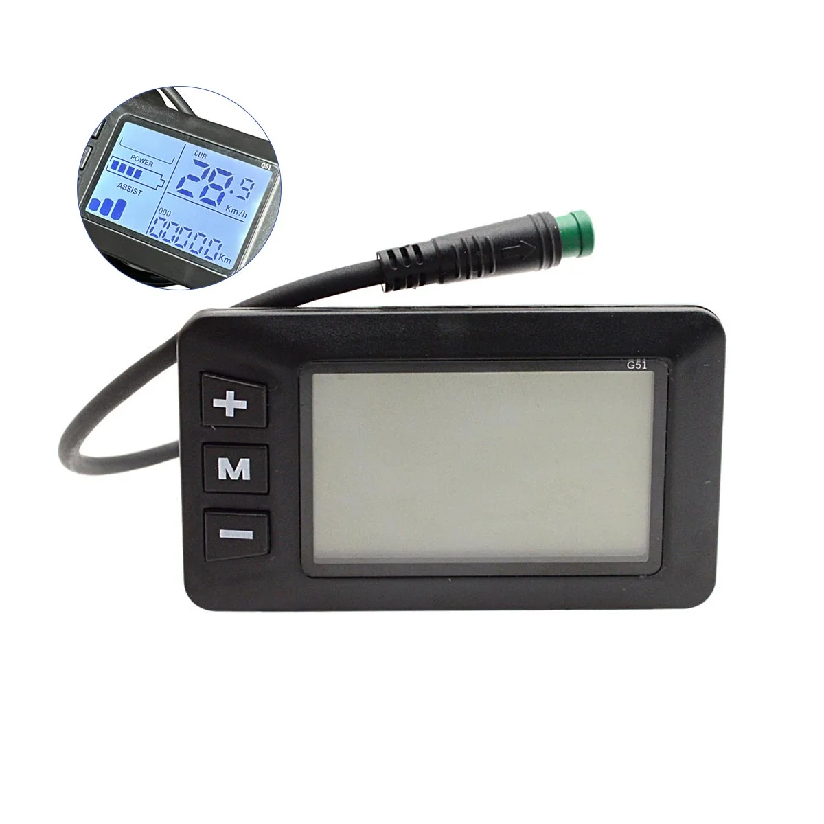 Afișaj LCD smart G51 cu conector impermeabil cu 5 pini
