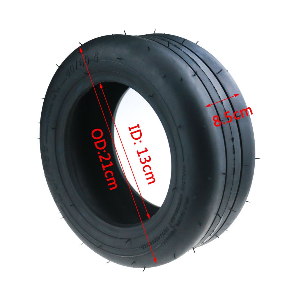 Anvelopă tubeless 80/60-5 pentru kit trotinetă de echilibru pentru copii, HOTA