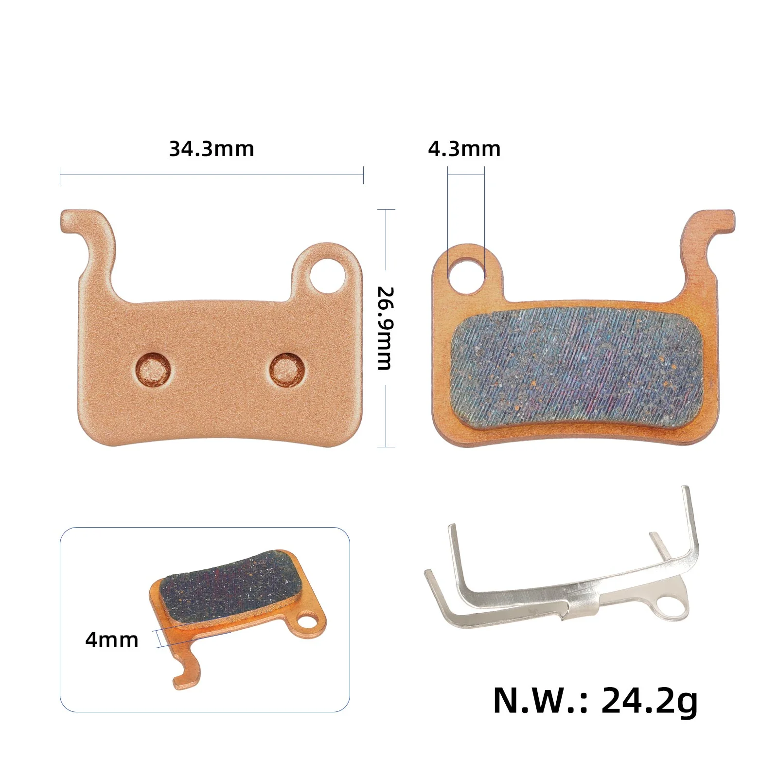Plăcuțe de frână sinterizate, bronz antic, pentru Xiaomi 3
