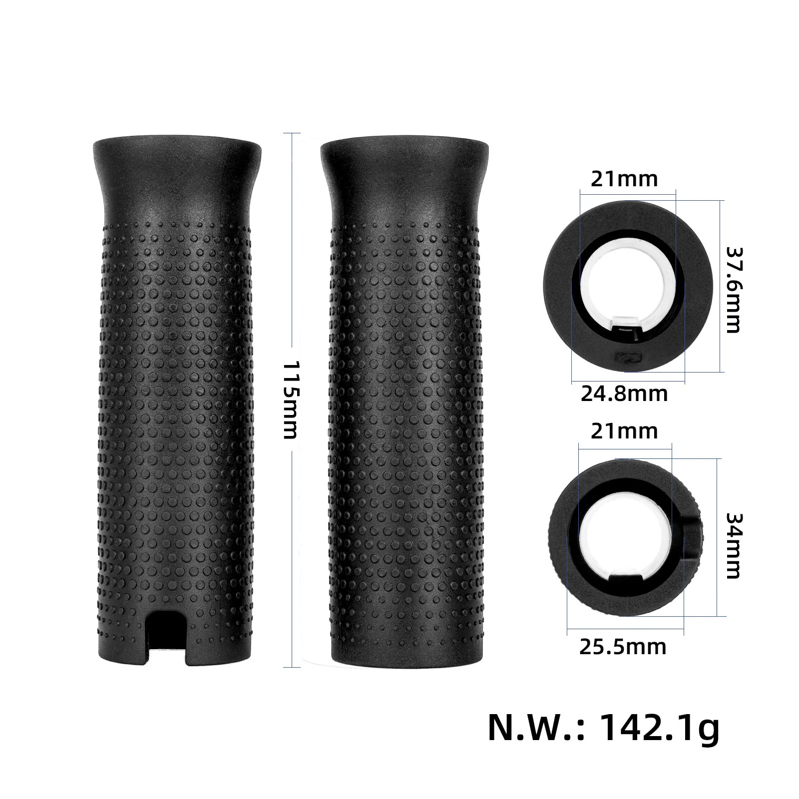 Mânere de ghidon KuKirin A1, tip B, din silicon