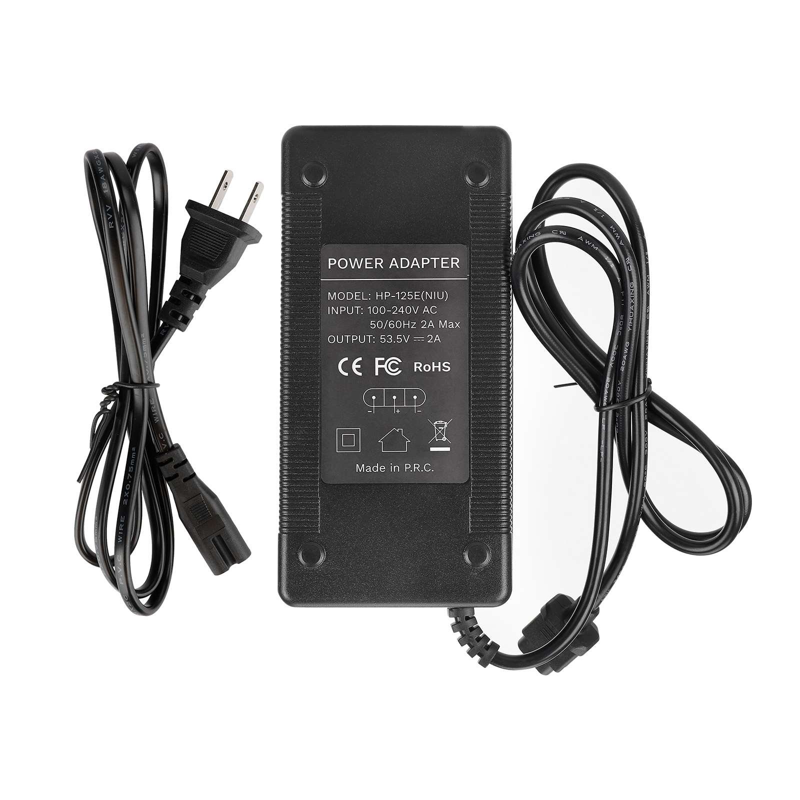Încărcător 53.5V 2A cu ventilator, ștecher US, pentru NIU KQi Air, NIU KQi3, NIU KQi3 Pro